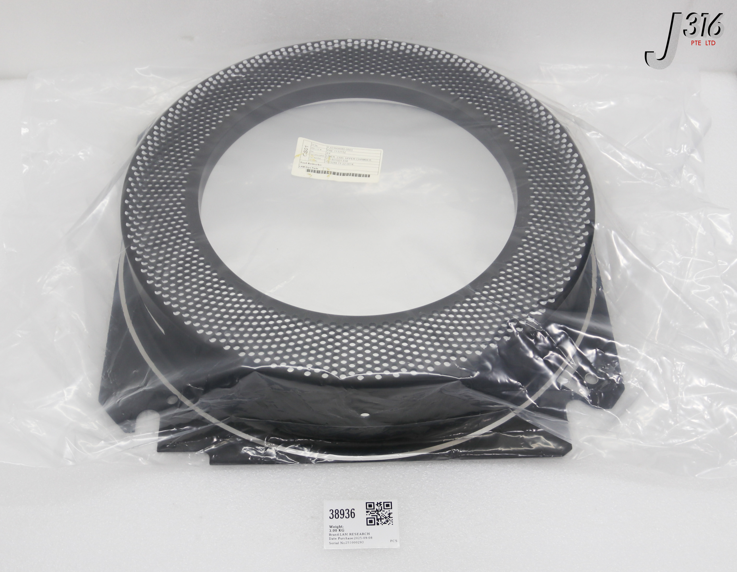 38936 LAM RESEARCH LINER, 2300, UPPER CHAMBER (REFURBISHED) 715-801021-838