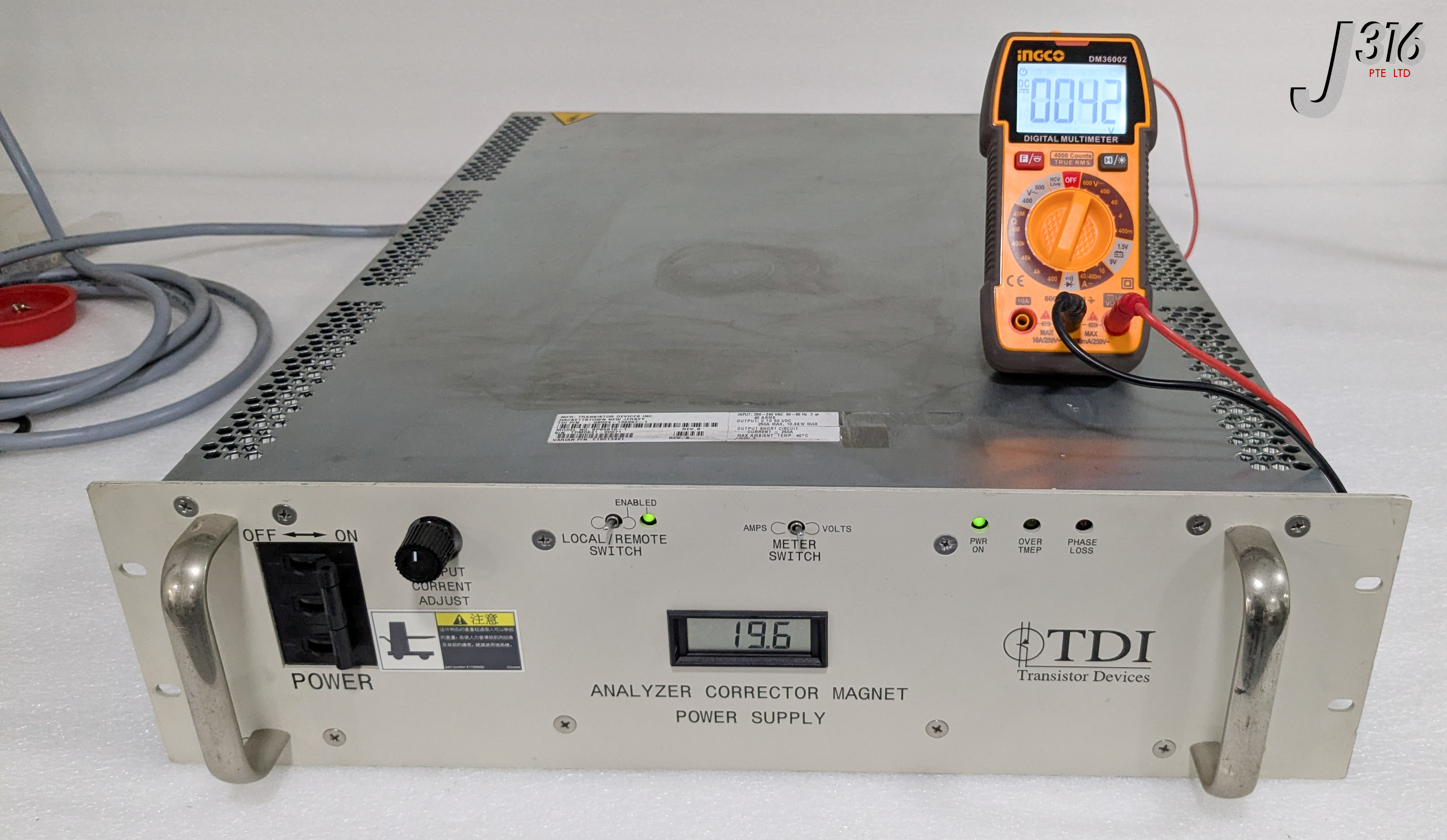 38968 TDI ANALYZER CORRECTOR MAGNET POWER SUPPLY, E11341570 SPS5610-1