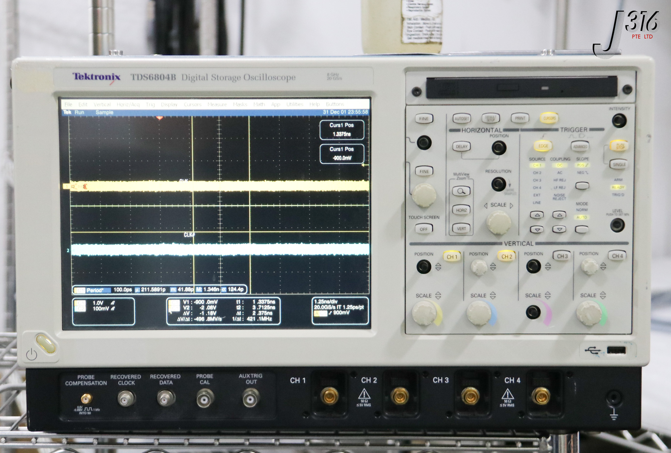 38990 TEKTRONIX DIGITAL STORAGE OSCILLOSCOPE (WORKING) TDS6804B