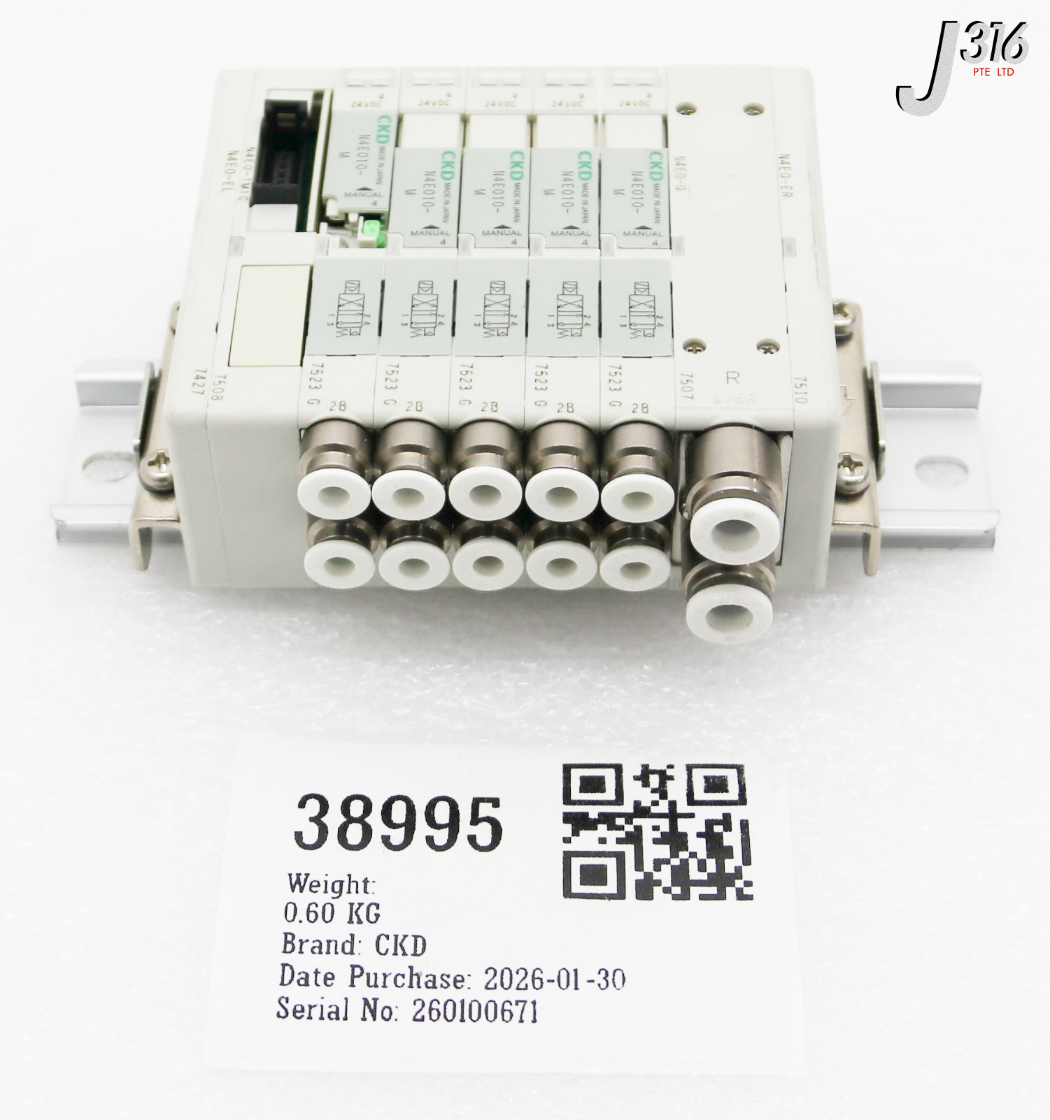 38995 CKD 5 SLOTS MANIFOLD VALVES N4E010-M