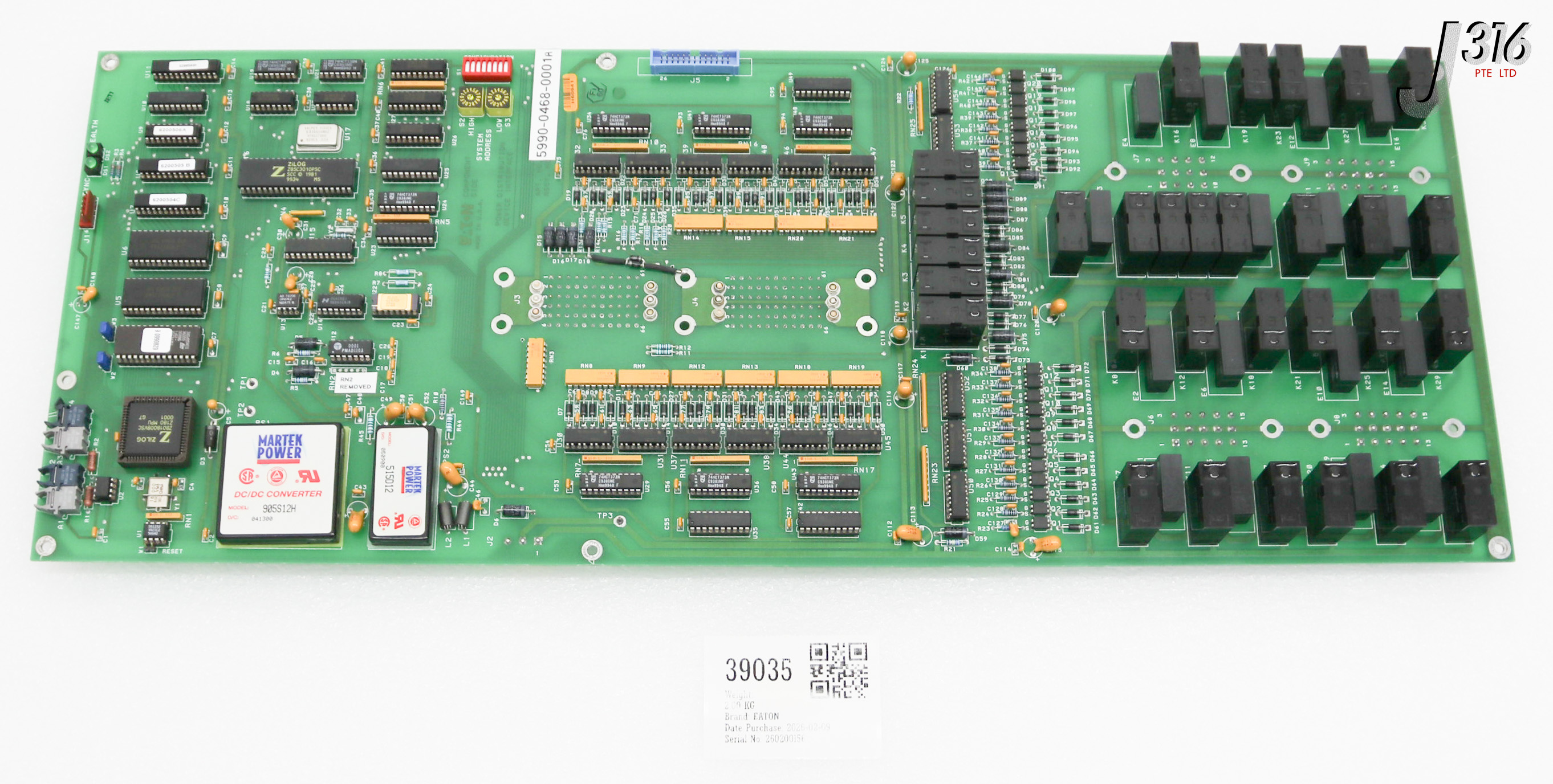 39035 EATON PCB, POWER DISTRIBUTION DEVICE INTERFACE 5990-0468-0001