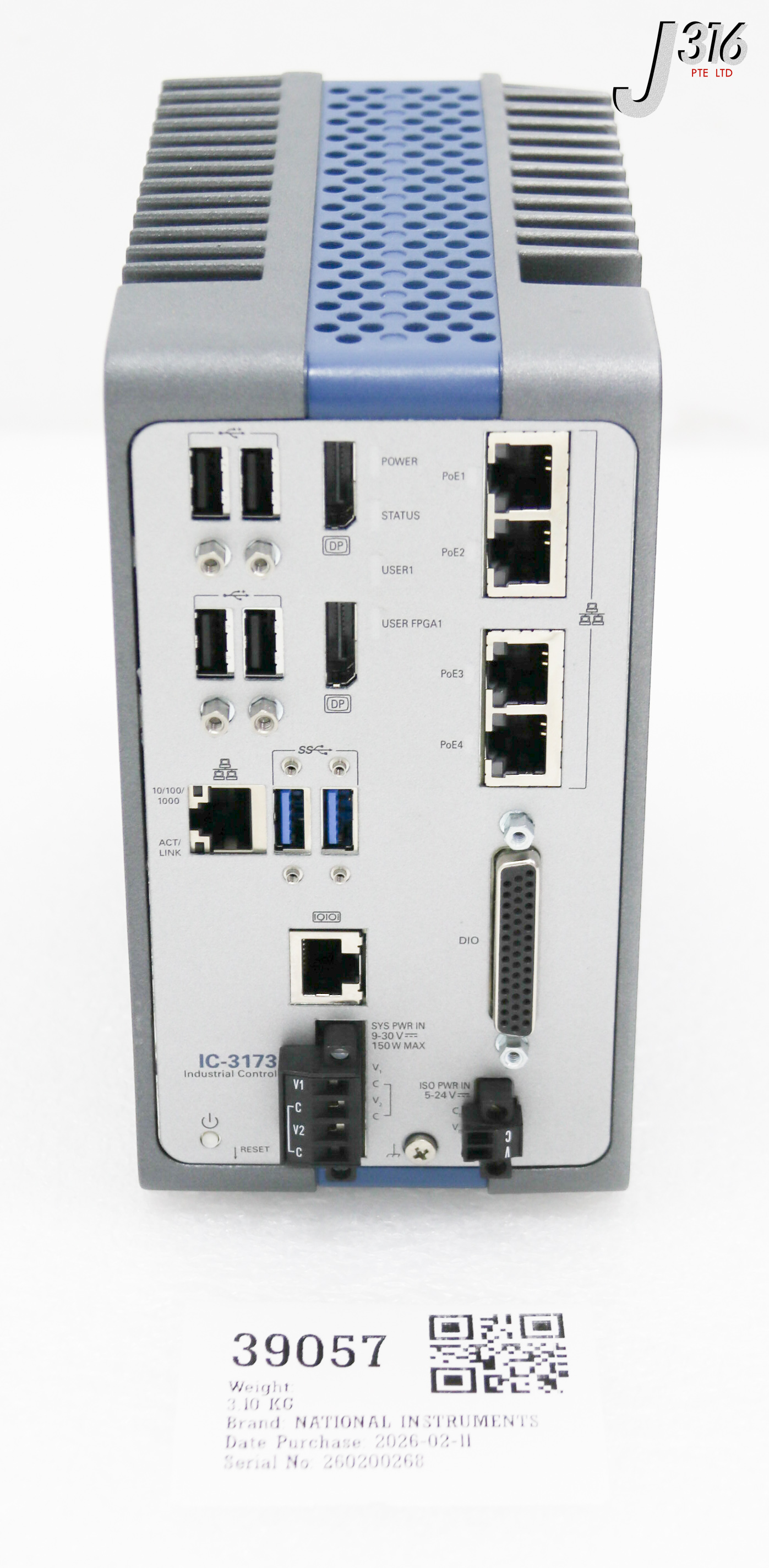 39057 NATIONAL INSTRUMENTS INDUSTRIAL CONTROLLER, 158561A-13L IC-3173