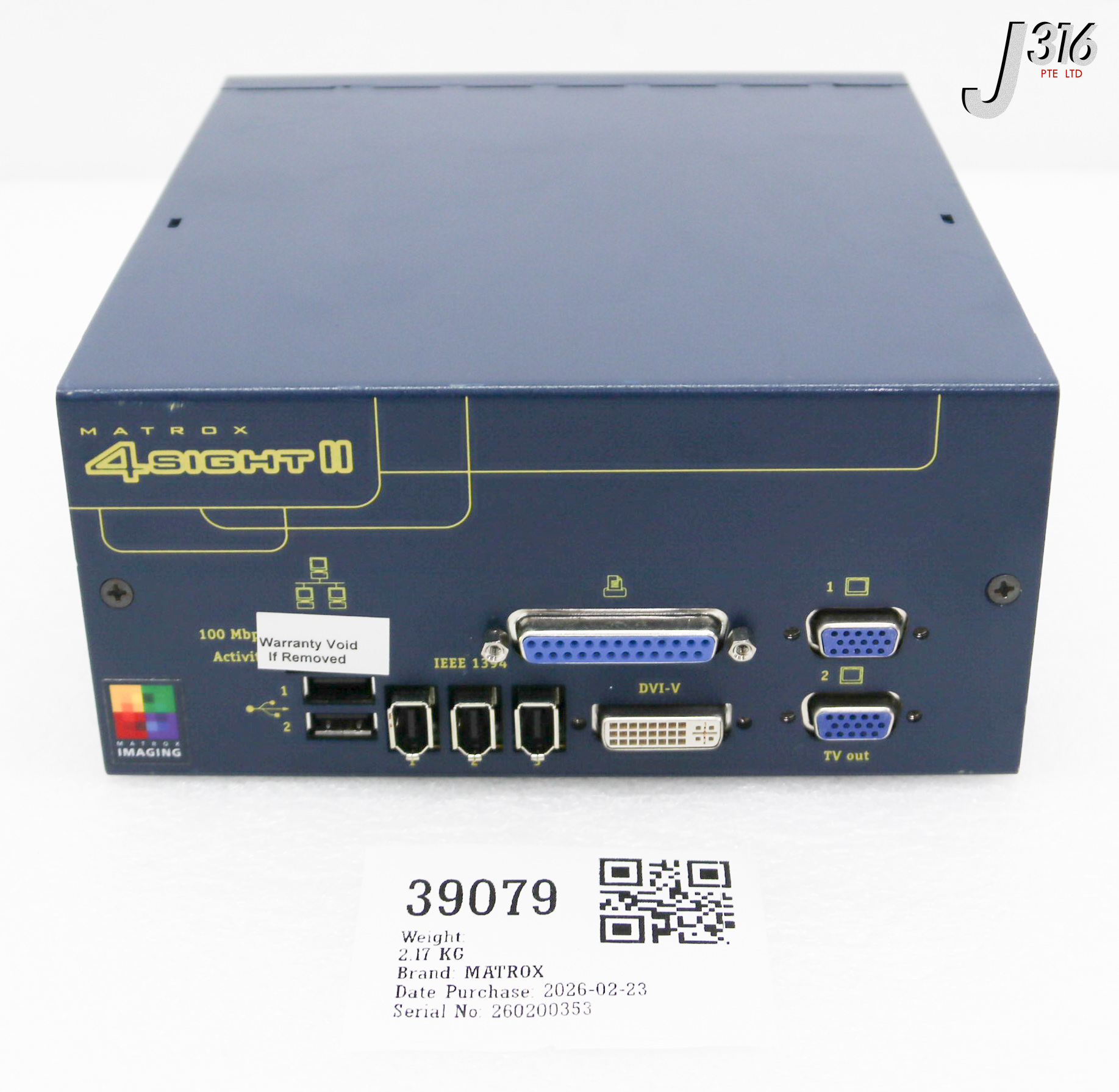 39079 MATROX 4 SIGHT II, IMAGE PROCESSING MODULE F212C8HD1XMC0A