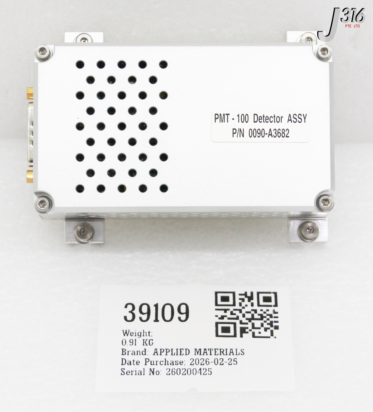 39109 APPLIED MATERIALS PMT-100 DETECTOR ASSY (NEW) 0090-A3682