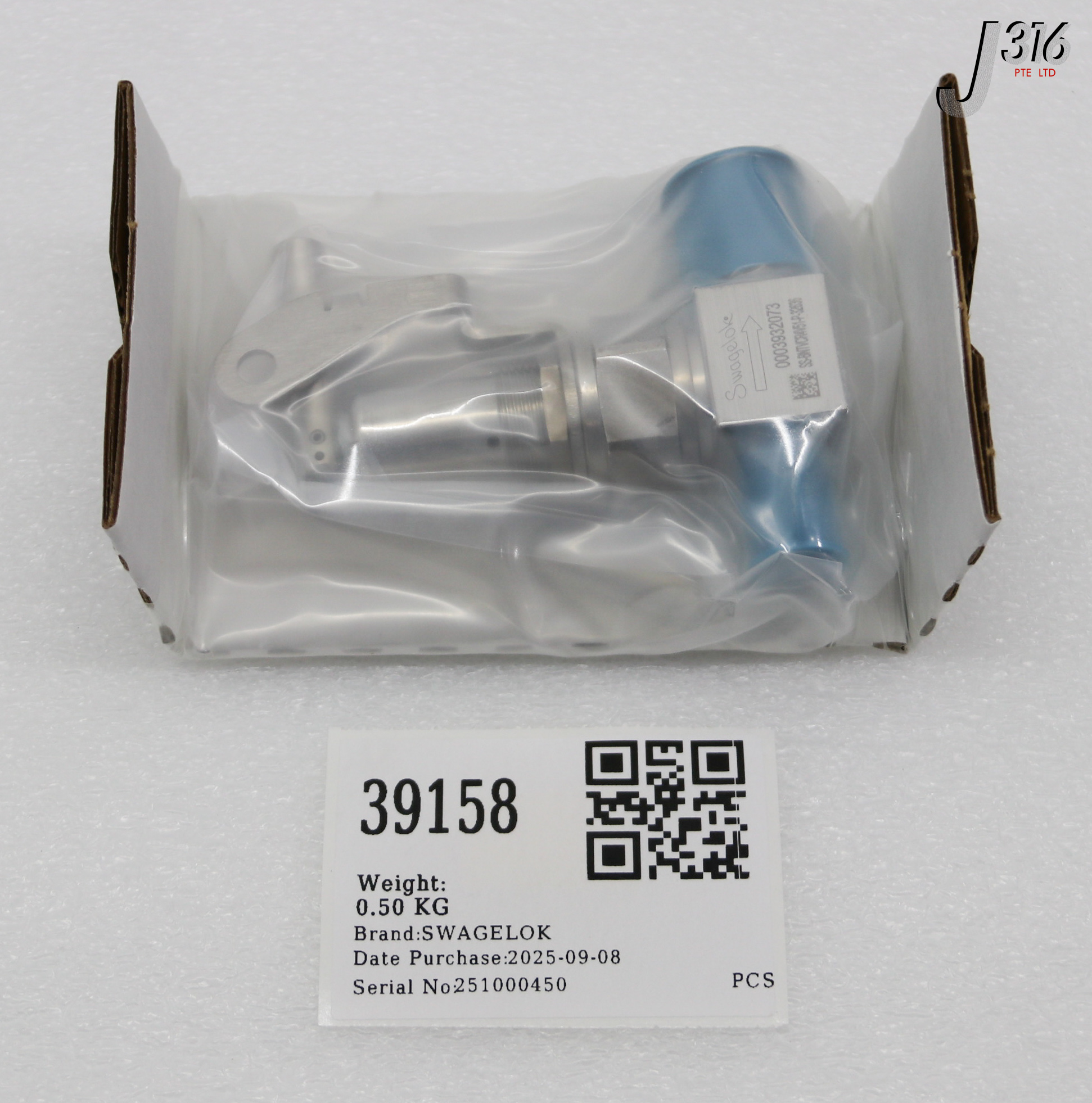 39158 SWAGELOK SPECIAL BN TOGGLE VALVE, VAC..CS-35730C (NEW) SS-BNTVCR4V51-P-32636