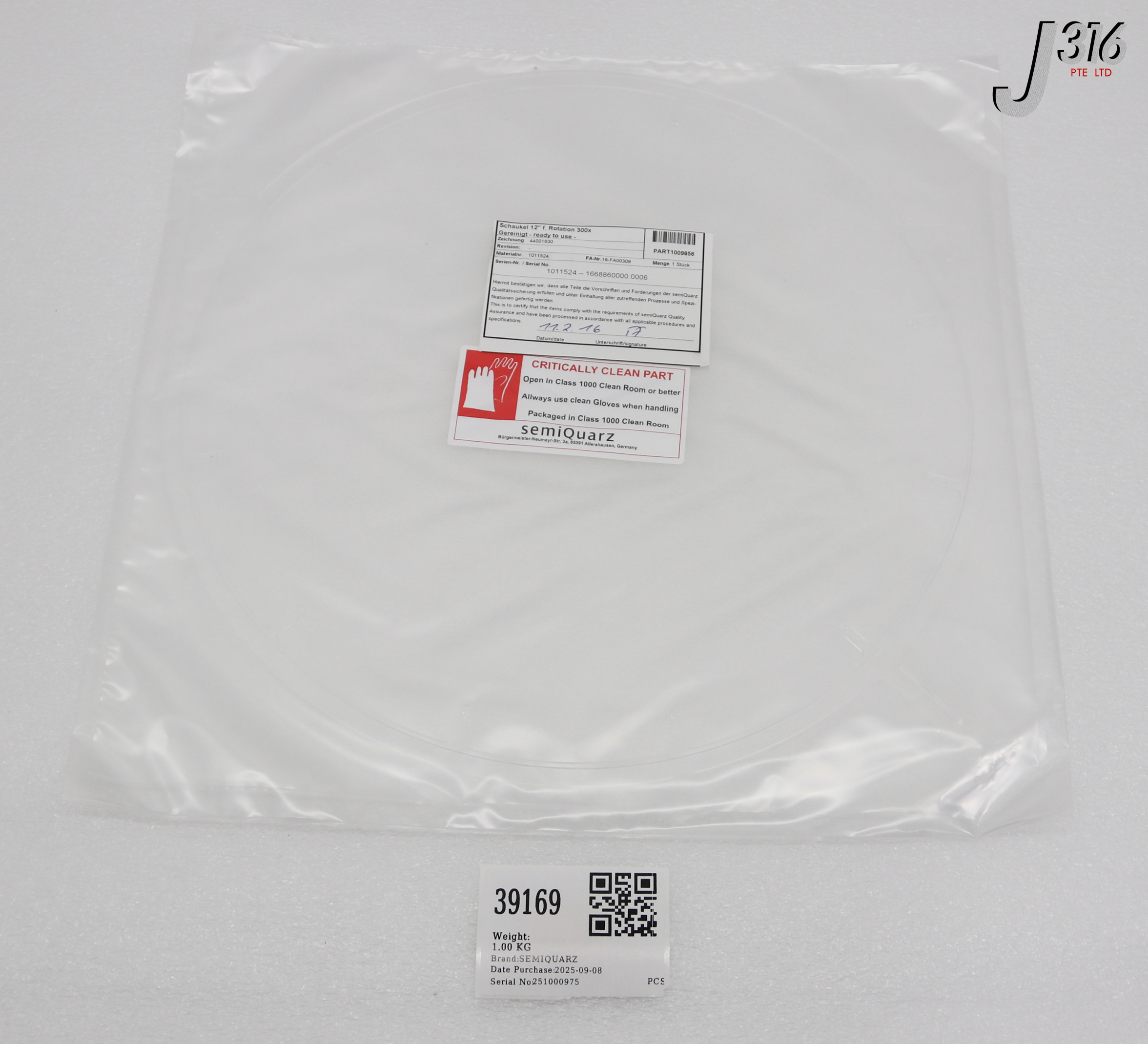 39169 SEMIQUARZ SCHAUKEL 12"F.ROTATION 300X (NEW) 1011524