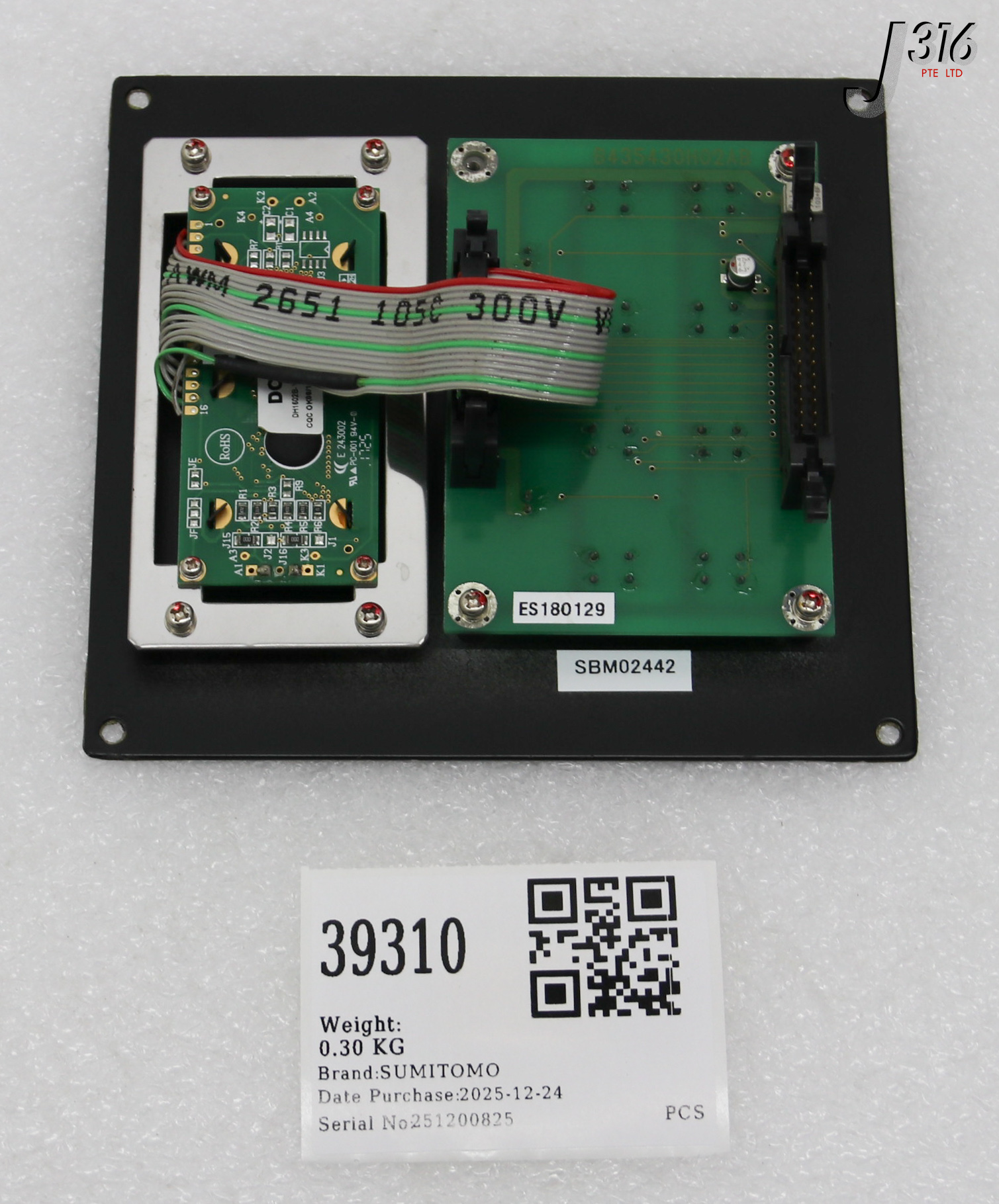 39310 SUMITOMO PCB CONTROL PANEL ASSY 182M2509