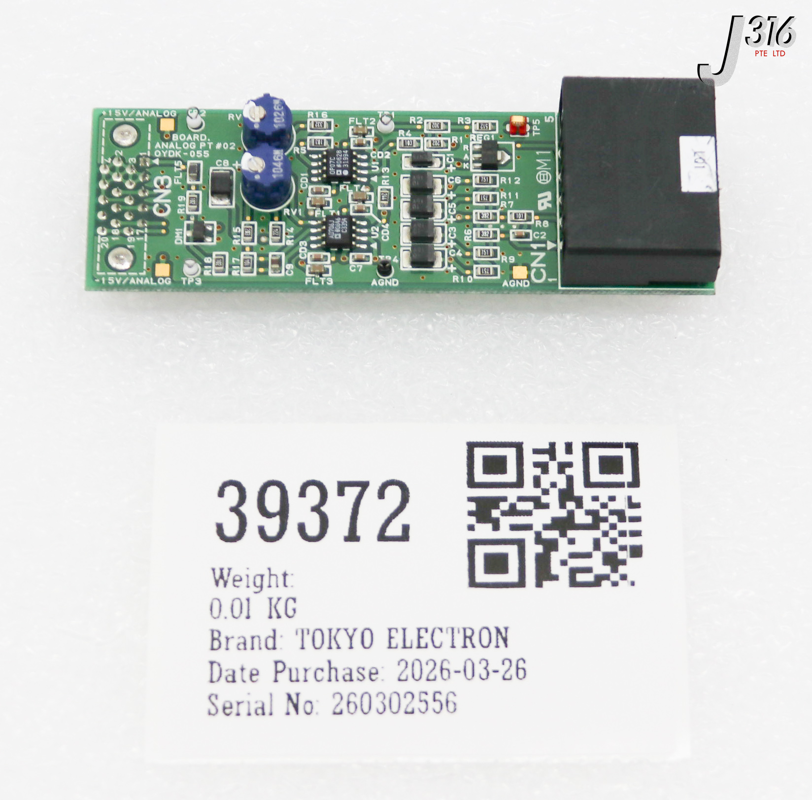 39372 TOKYO ELECTRON PCB BOARD ANALOG PT #02 OYDK-055