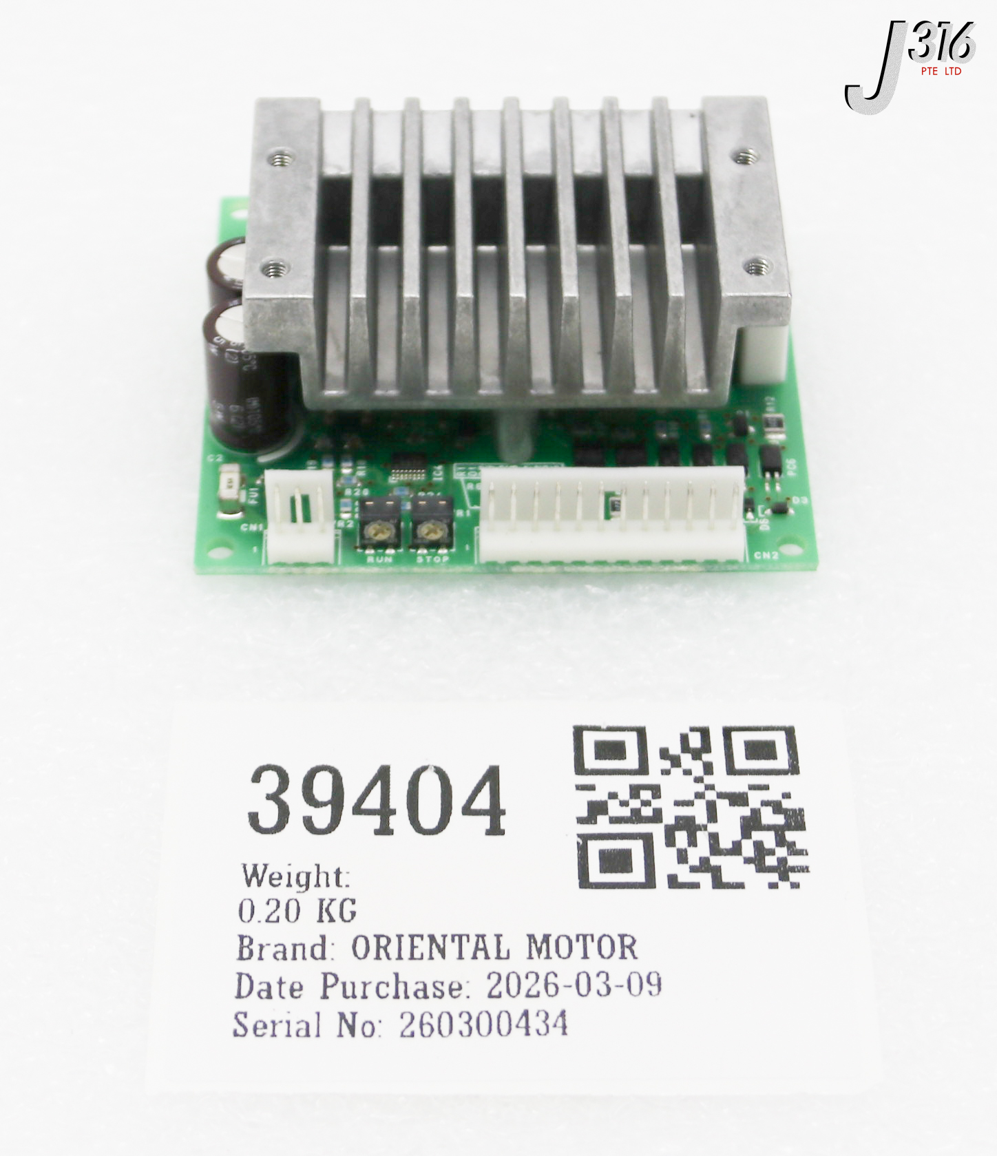 39404 ORIENTAL MOTOR AXIS MOTOR DRIVER, TZ41E29301 A7383-042
