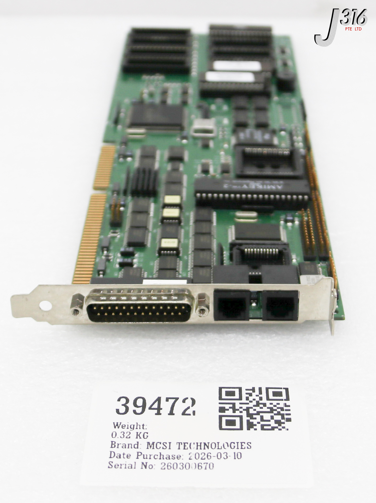 39472 MCSI TECHNOLOGIES PCB INDUSTRIAL ROBOT CPU CONTROLLER CARD 71300901