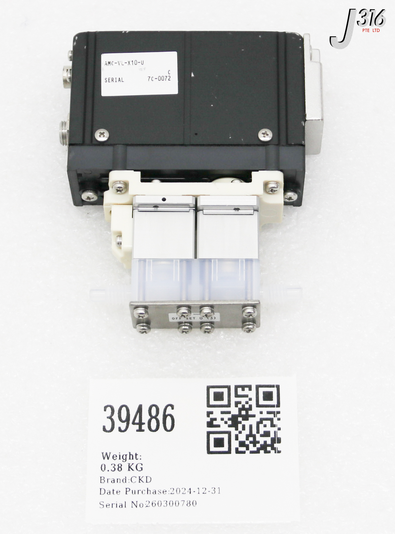 39486 CKD AIR-OPERATED (PNEUMATIC) HIGH SPEED VALVE AMC-VL-X10-U