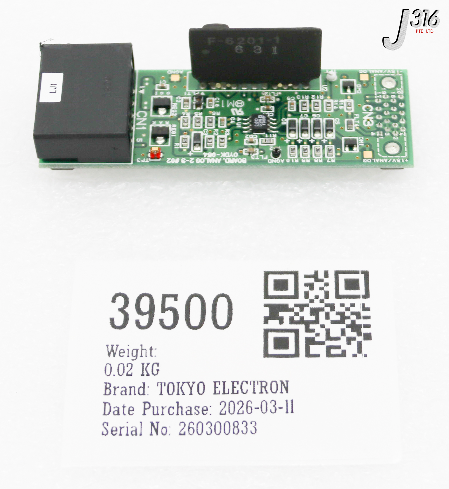 39500 TOKYO ELECTRON PCB ANALOG BOARD OYDK-054