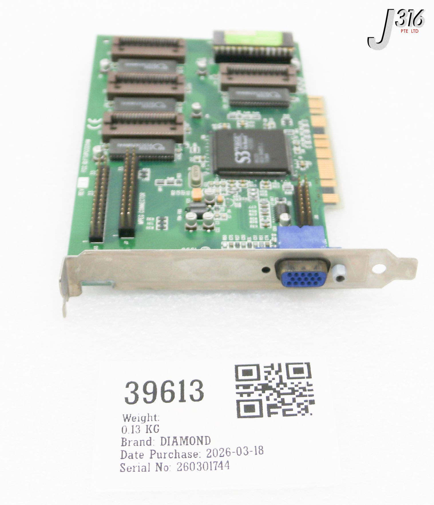 39613 DIAMOND PCB PCI VIDEO CARD FTUPCI3254M