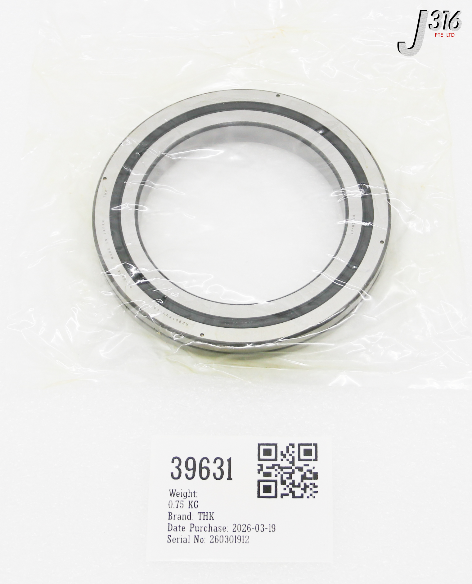 39631 THK CROSS ROLLER BEARING (NEW) RB9016UUCC0