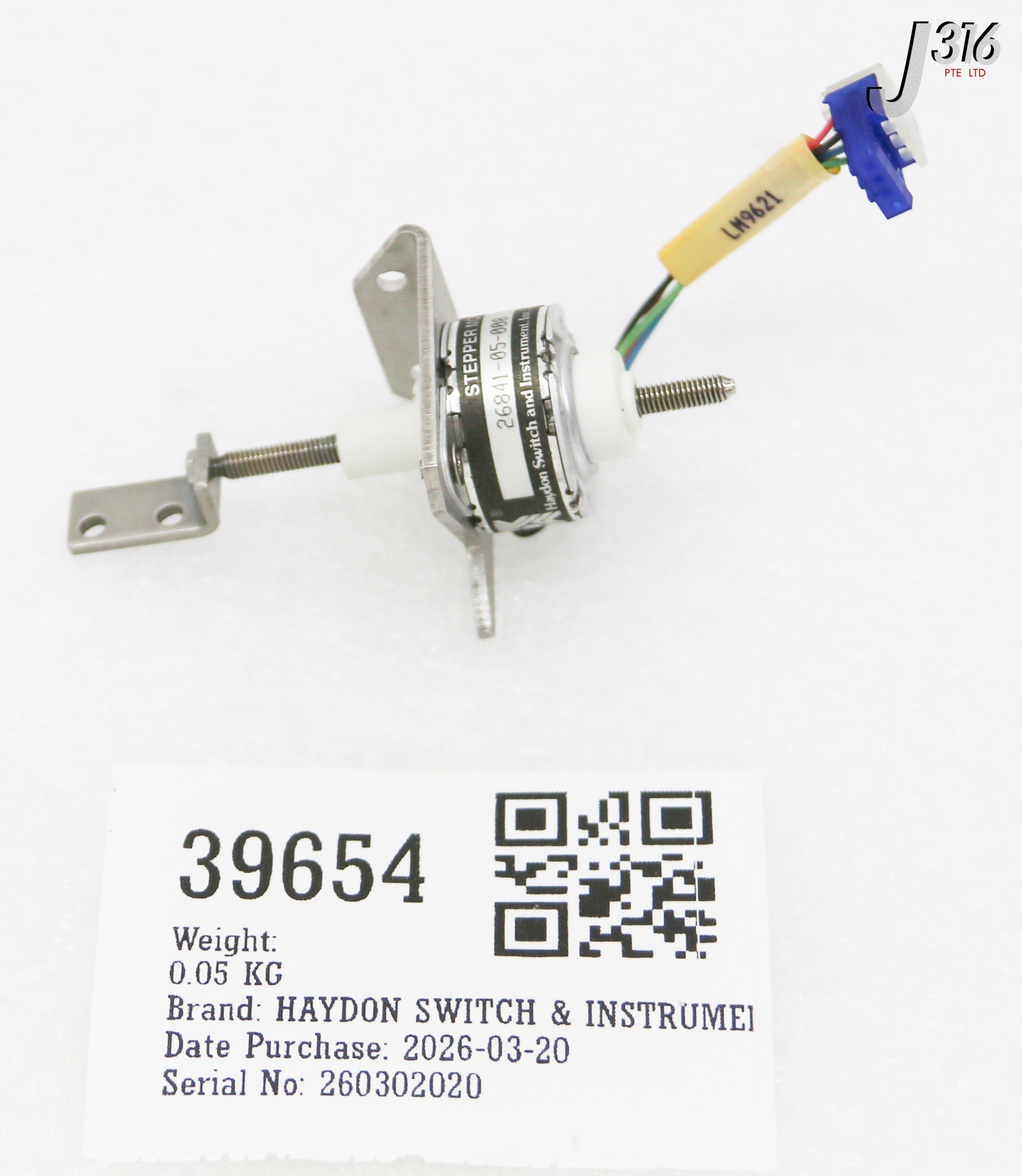 39654 HAYDON SWITCH & INSTRUMENT STEPPER MOTOR, 9700-3263-01 26841-05-008