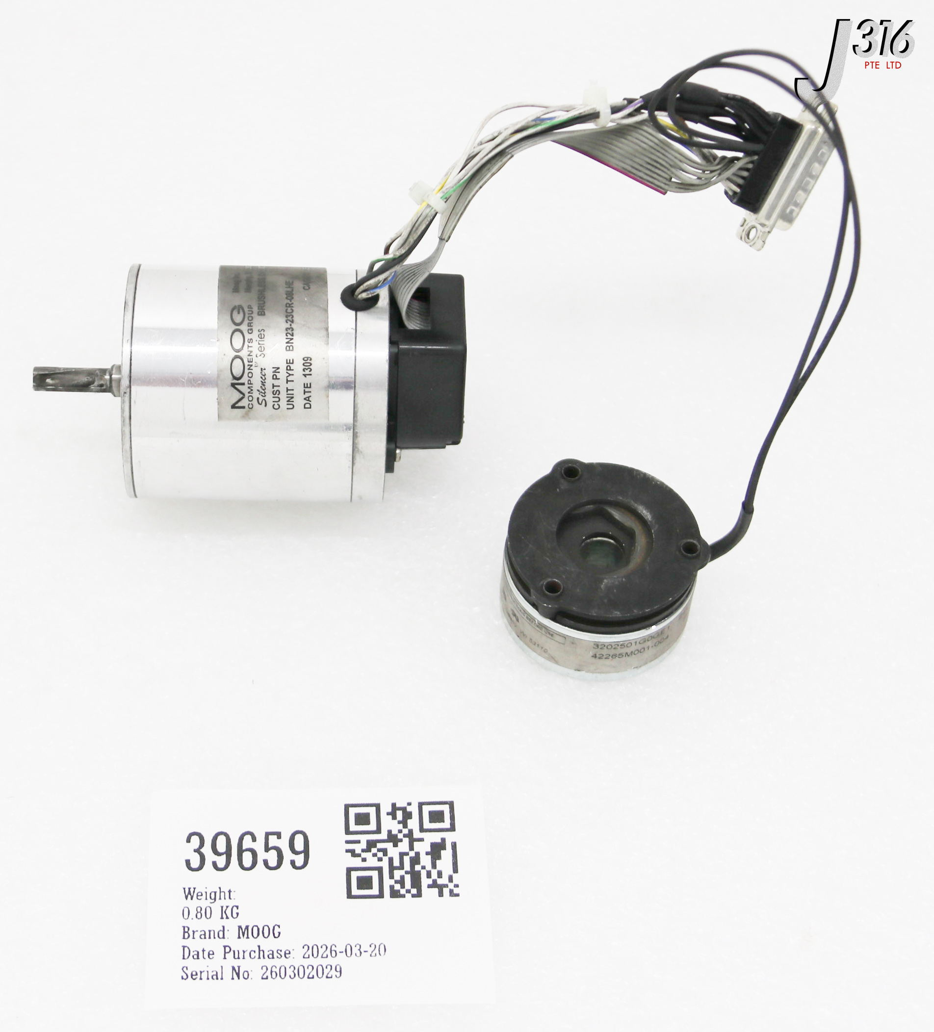 39659 MOOG BRUSHLESS DC MOTORS BN23-23CR-08LHE