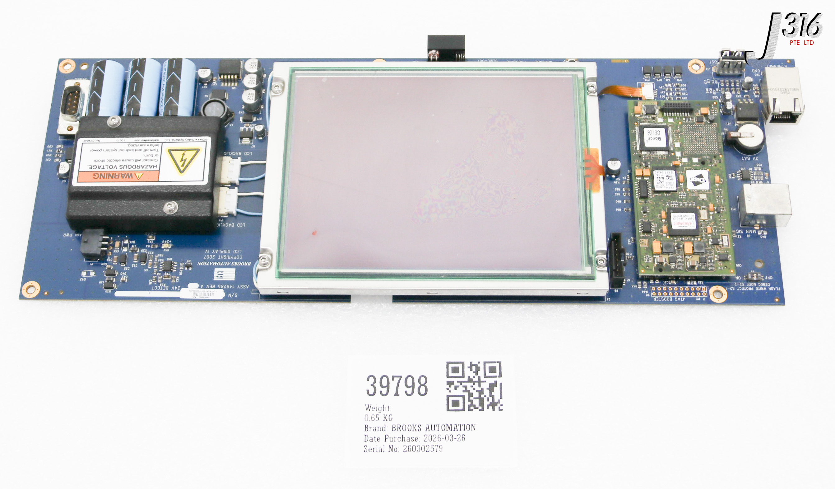 39798 BROOKS AUTOMATION PCB LCD DISPLAY IV W/ A9M2440C_0 148285