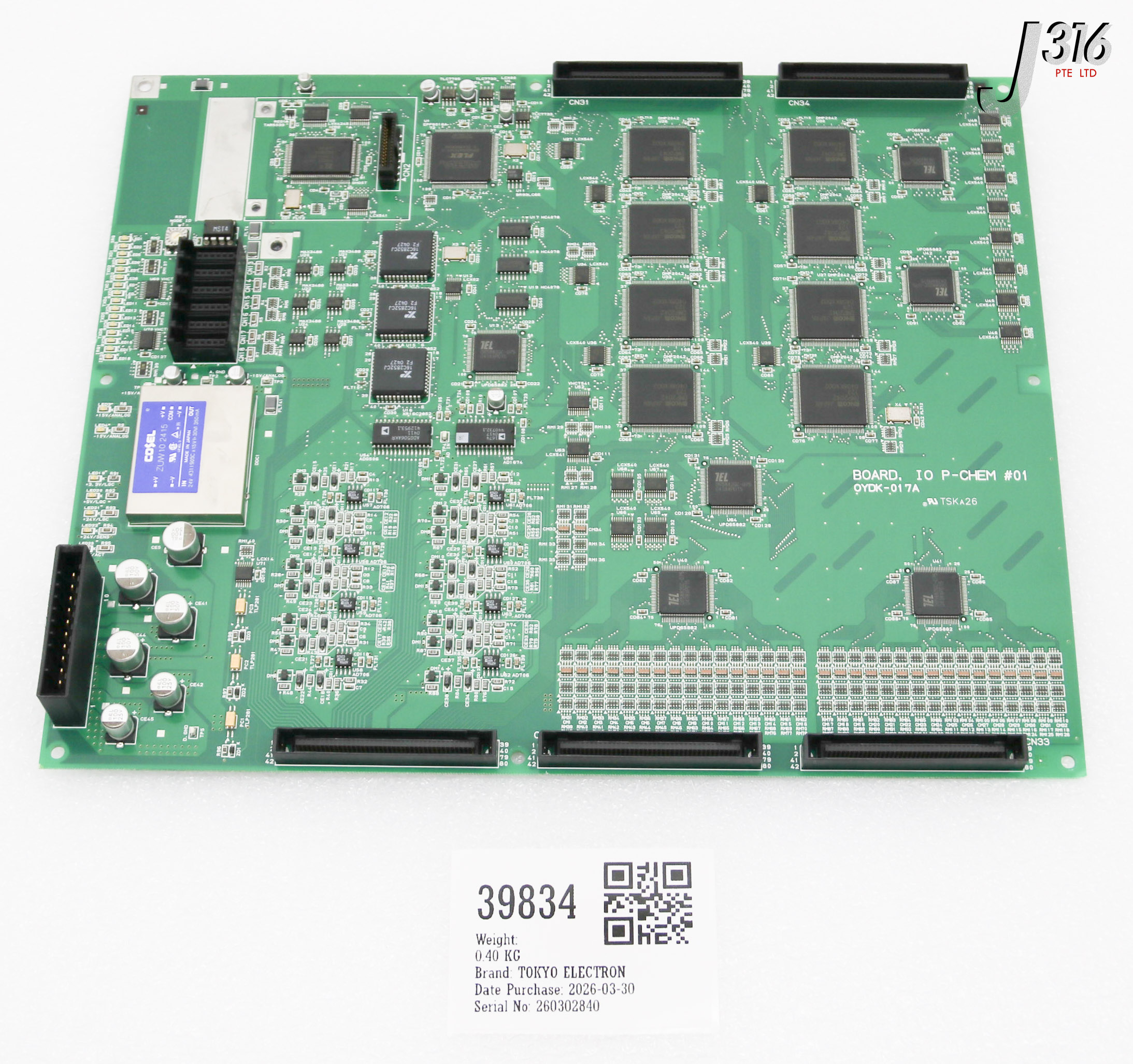 39834 TOKYO ELECTRON PCB IO P-CHEM #01 OYDK-017A