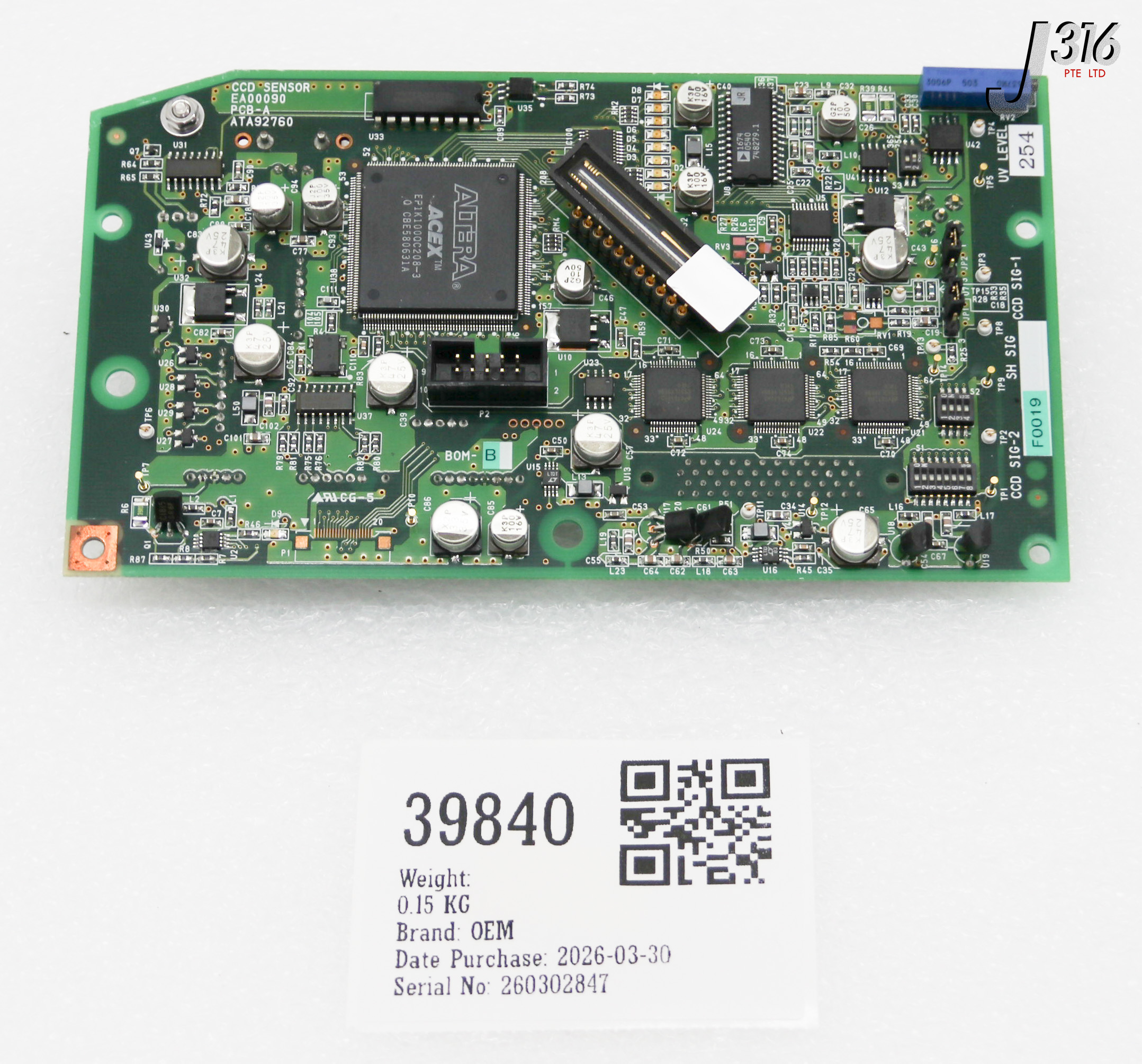 39840 OEM PCB, CCD SENSOR ATA92760