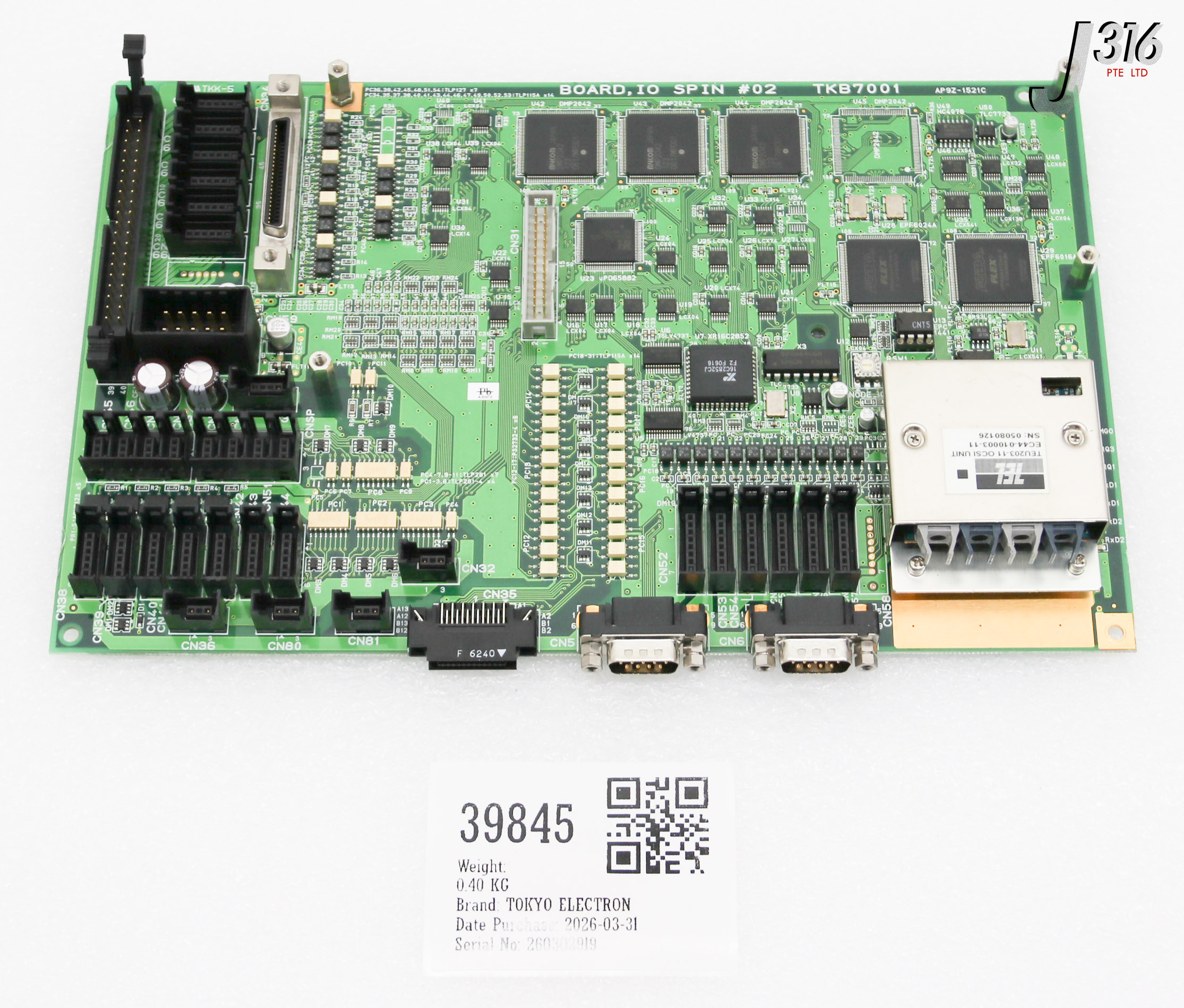 39845 TOKYO ELECTRON PCB IO SPIN #02, AP9Z-1521C TKB7001