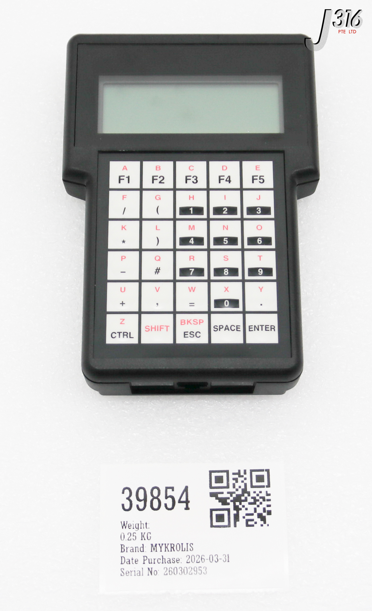 39854 MYKROLIS HANDHELD PENDANT, N6M472070 WGEN02KP1