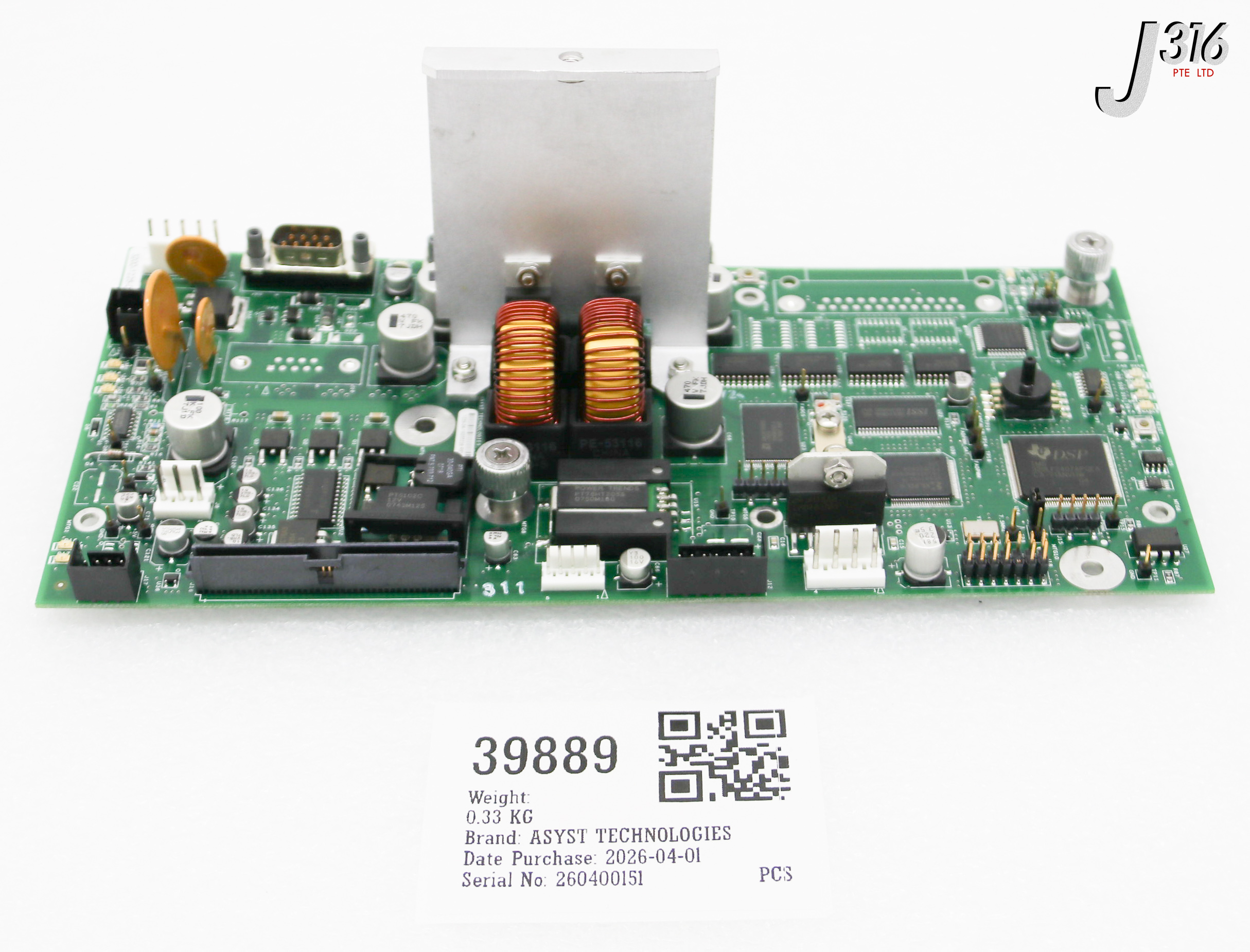 39889 ASYST TECHNOLOGIES PCB PNEUMATIC CONTROL ASSY 3200-1225-04