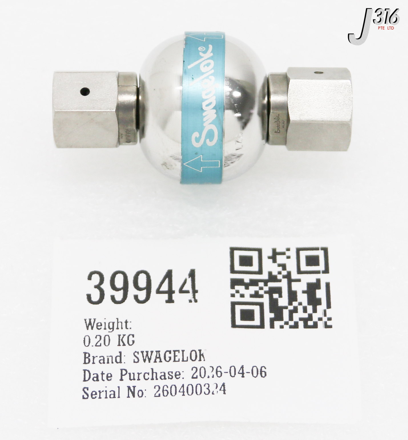 39944 SWAGELOK FILTER SS-HFS3B-HVCR4-P20