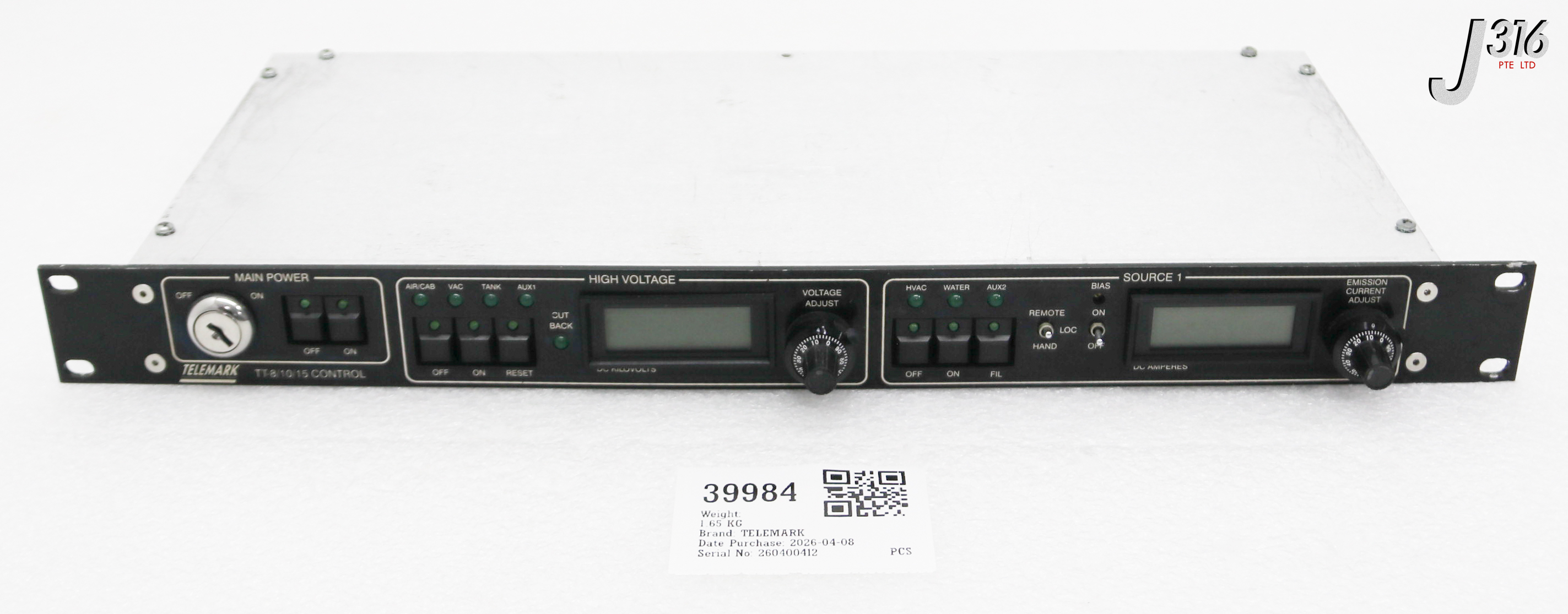 39984 TELEMARK CONTROL MODULE, TT, HV/SOURCE 1 123-1010-1