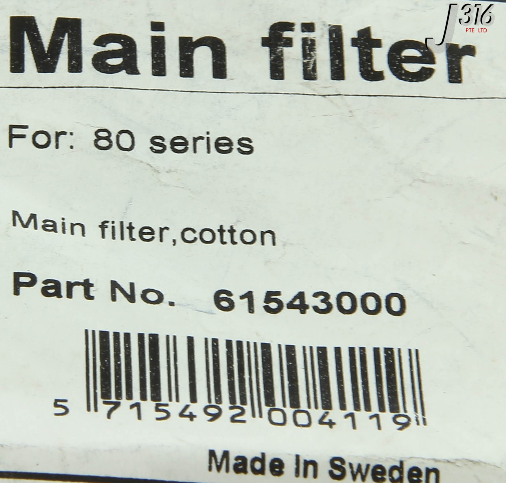 4150 Nilfisk Main Cotton Filter for 80 Series 61543000 for sale online 