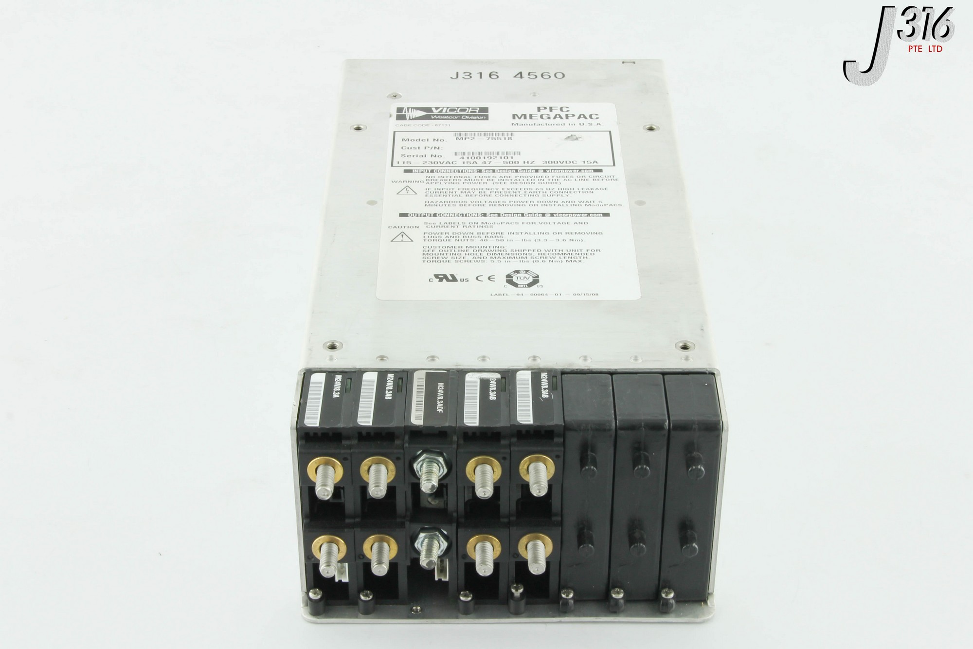 4560 VICOR PFC MEGAPAC POWER SUPPLY MP2-75518