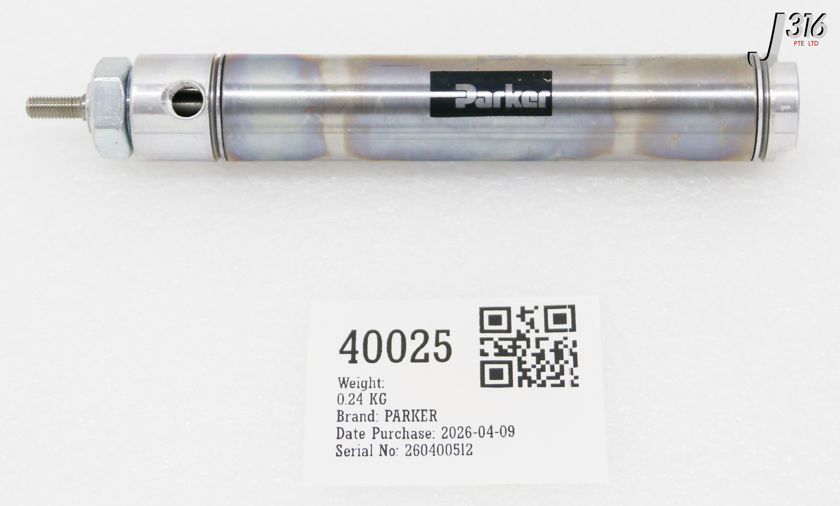 40025 PARKER PNEUMATIC CYLINDER 01.06 DSRMV AD277568