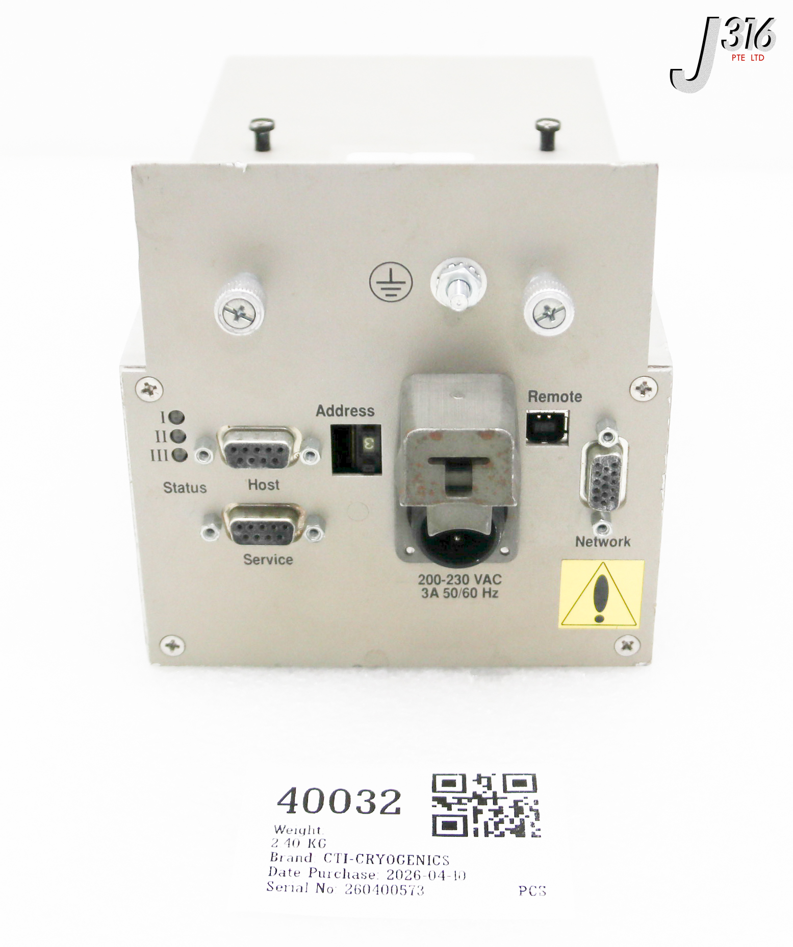 40032 CTI-CRYOGENICS CPC MODULE 8113220G001