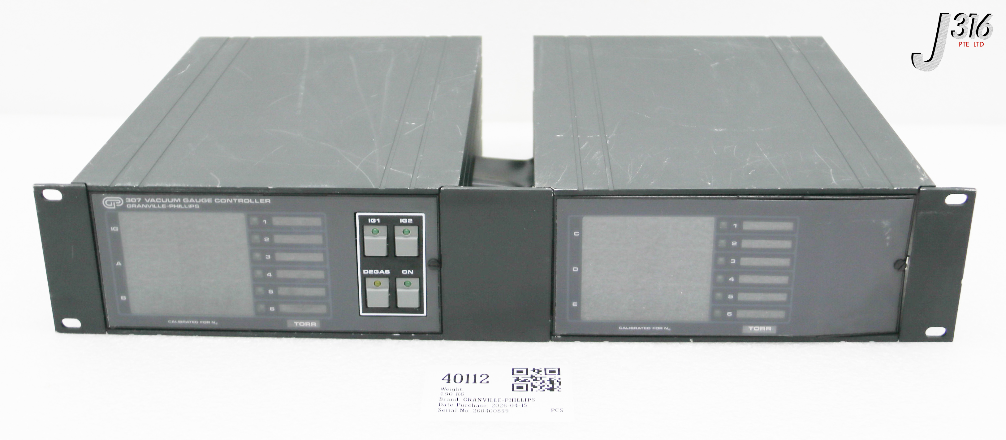 40112 GRANVILLE-PHILLIPS 307 VACUUM GAUGE CONTROLLER, E23000035 307179
