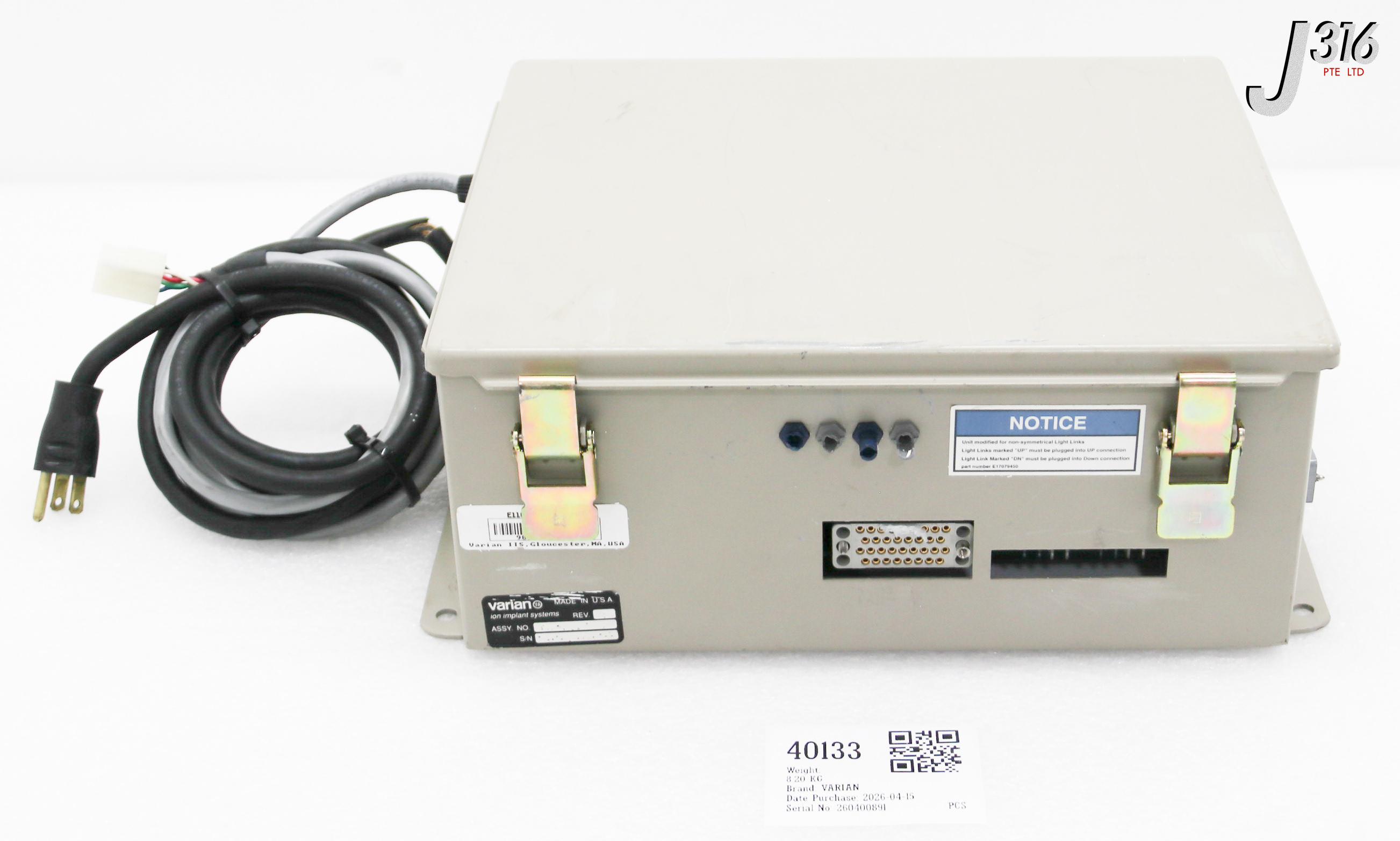 40133 VARIAN POWER SUPPLY (PARTS) E11039682