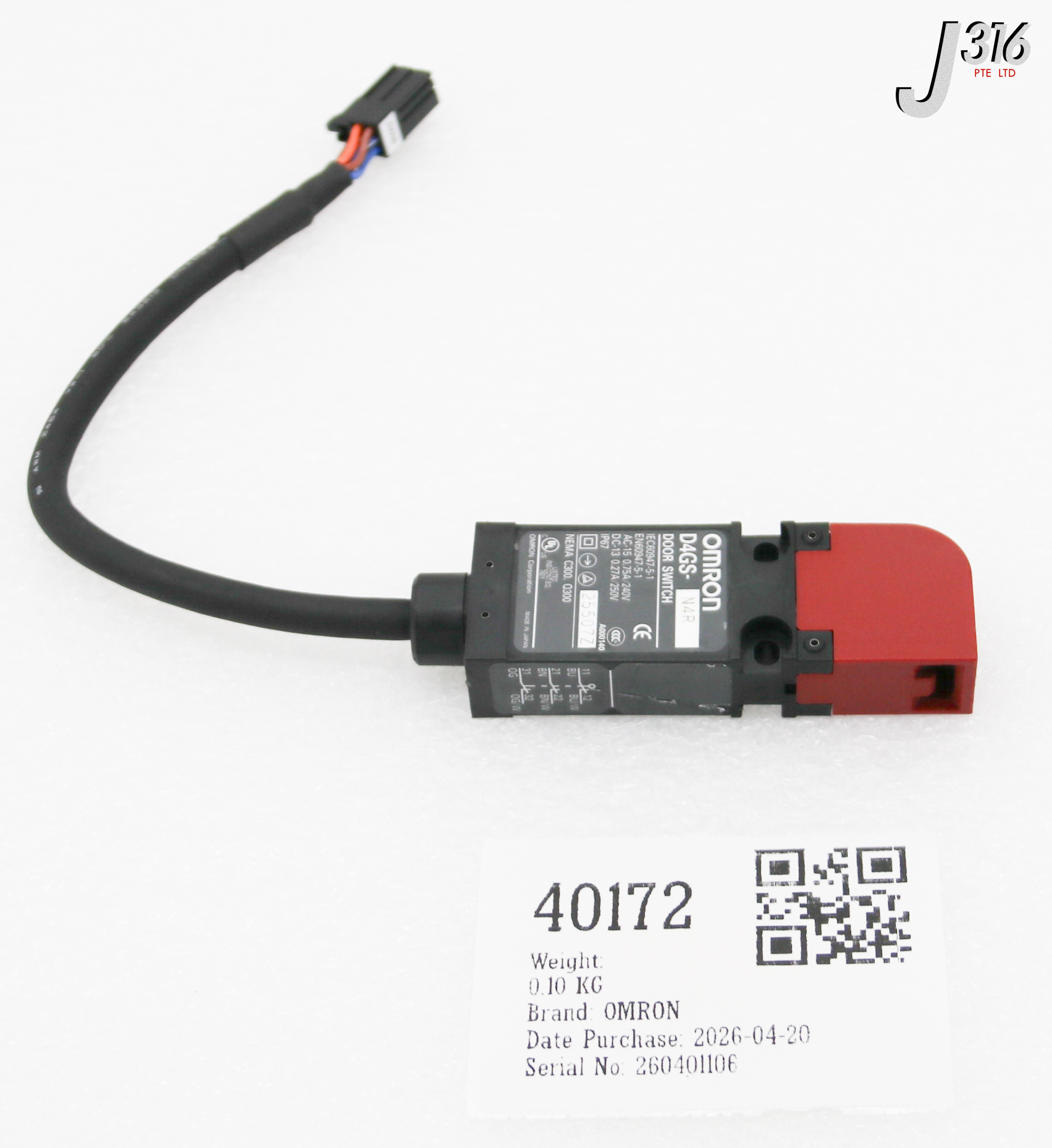 40172 OMRON DOOR SWITCH D4GS-N4R