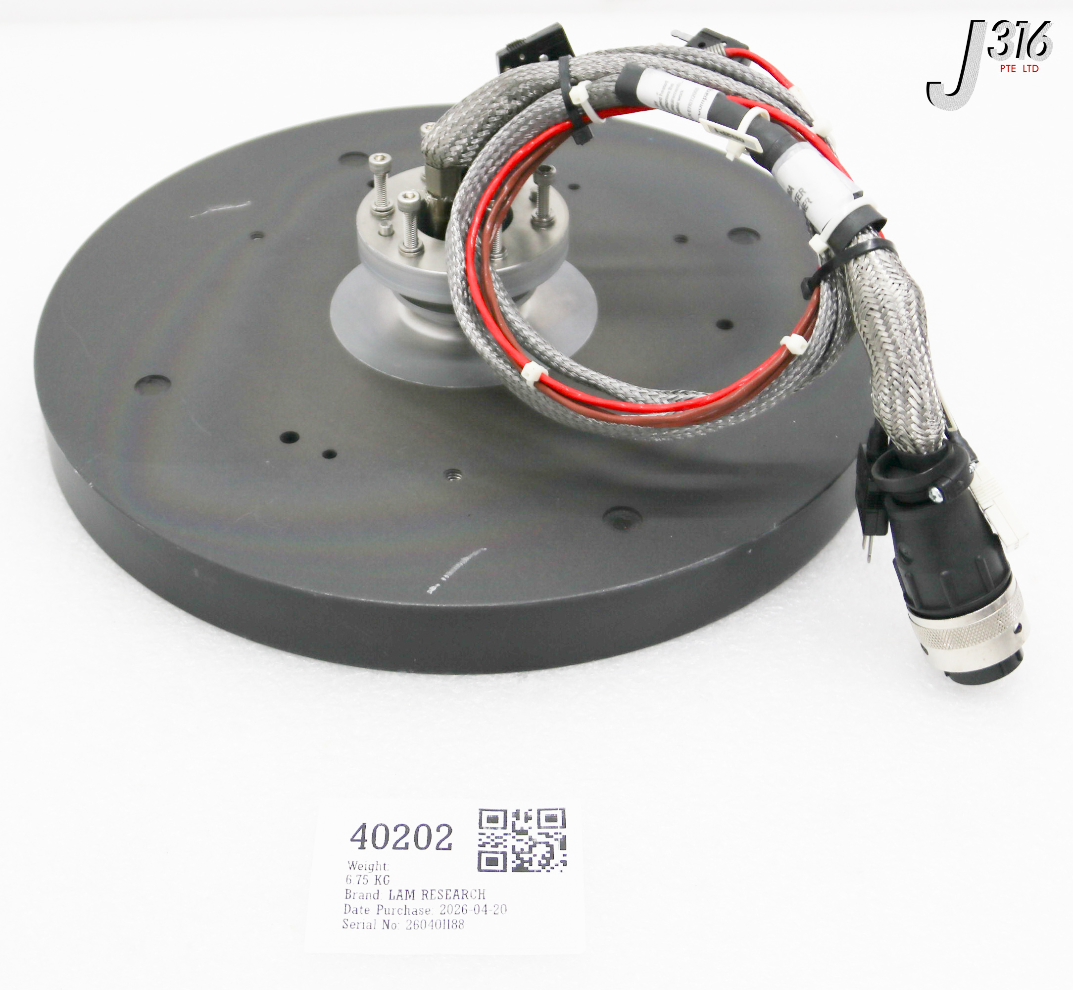 40202 LAM RESEARCH 300MM ELECTROSTATIC THERMAL WAFER CHUCK 839-000066-703