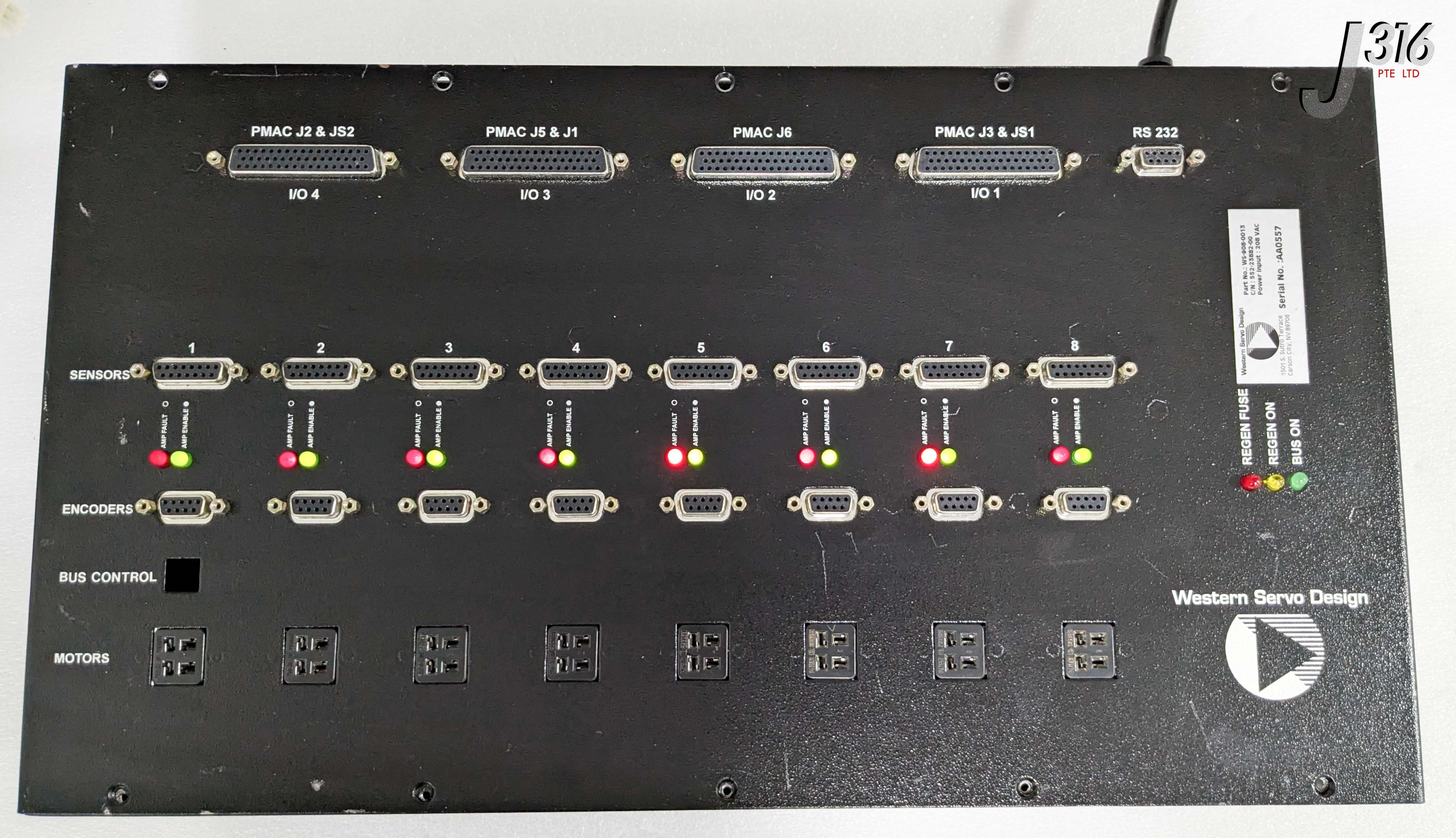 40204 WESTERN SERVO DESIGN MOTOR CONTROLLER, 552-23882-00 (PARTS) WS-908-0013