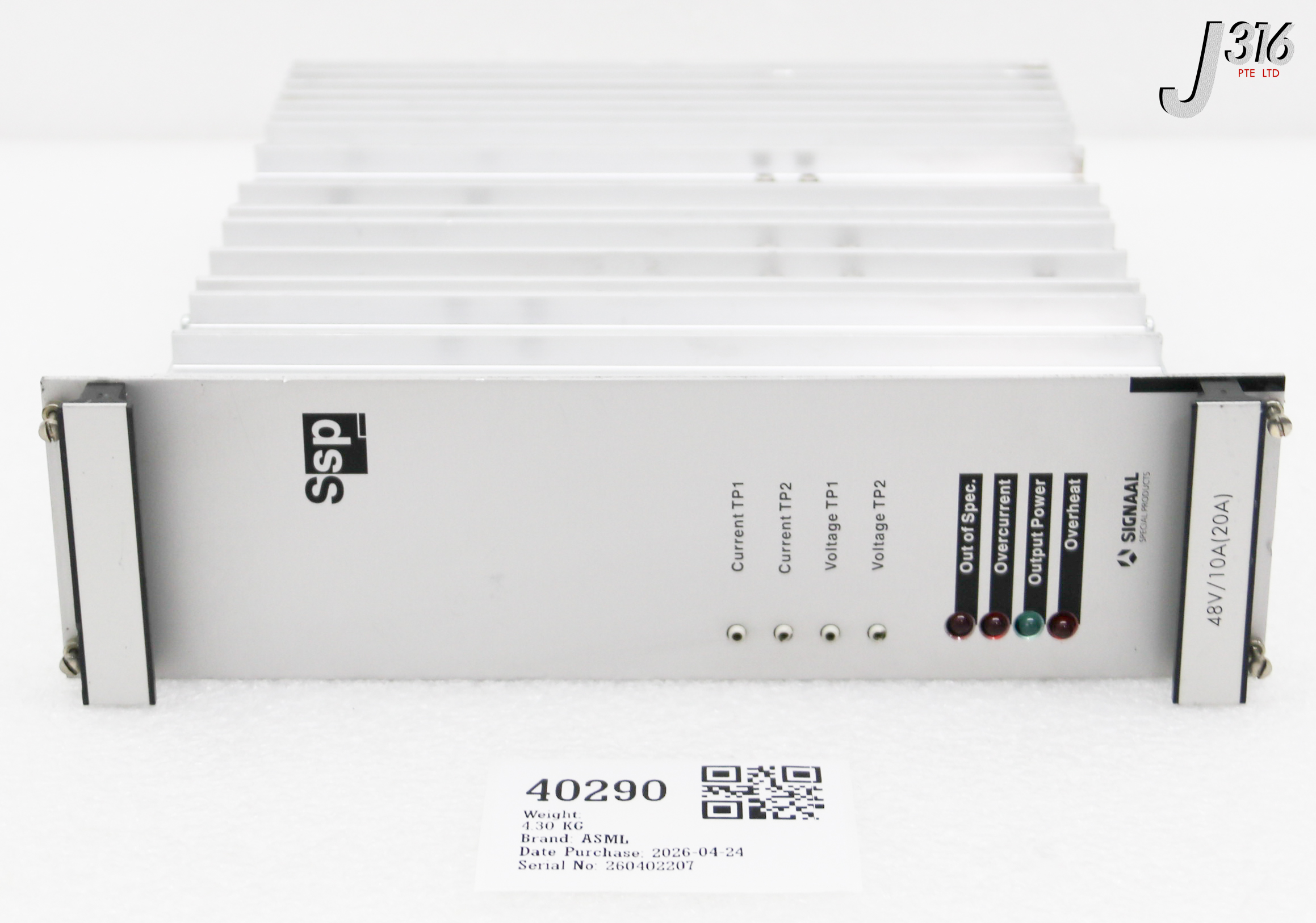 40290 ASML POWER SUPPLY, 9556 812 10813 4022 436 43083