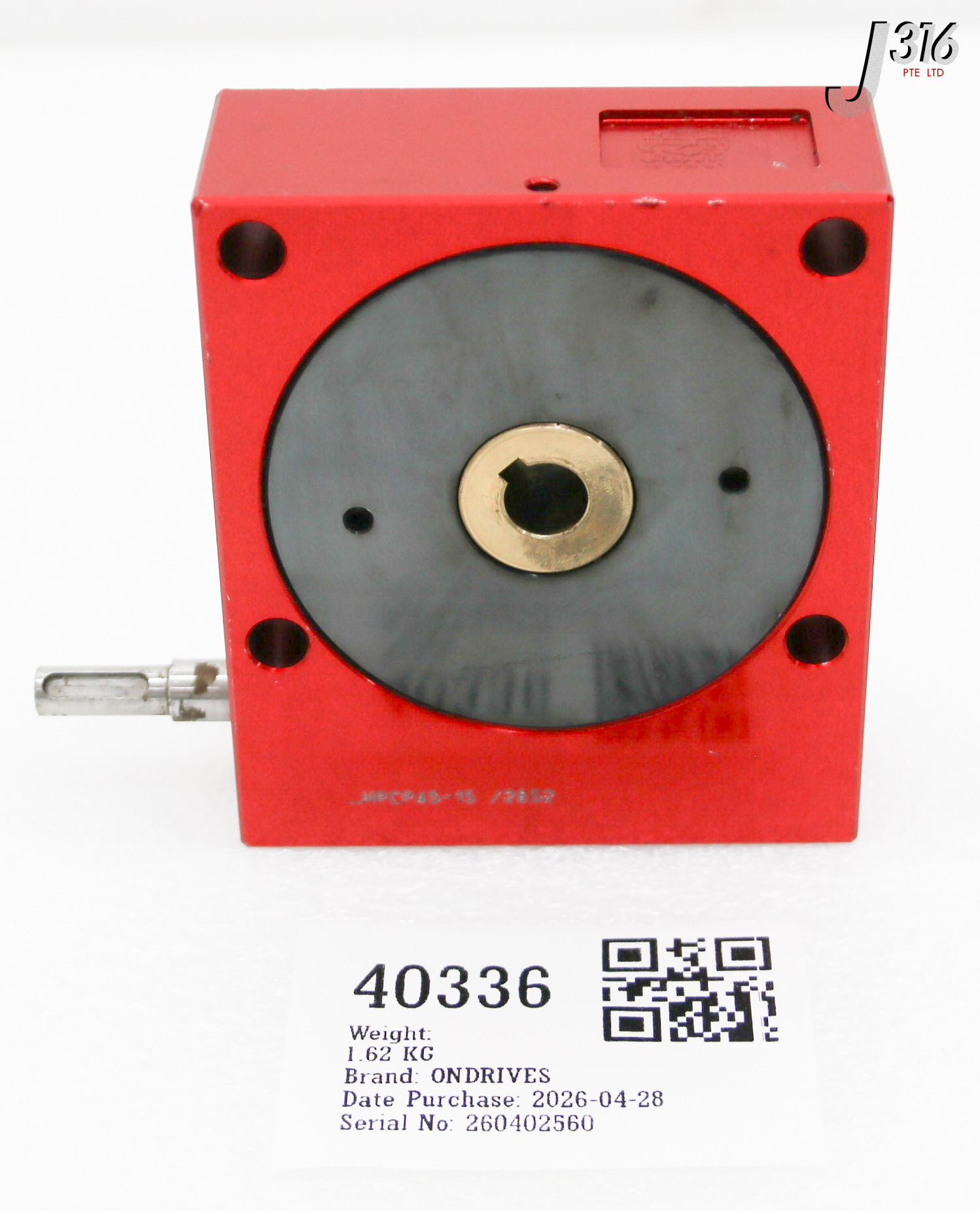 40336 ONDRIVES WORMHOLE GEAR HPCP45-15