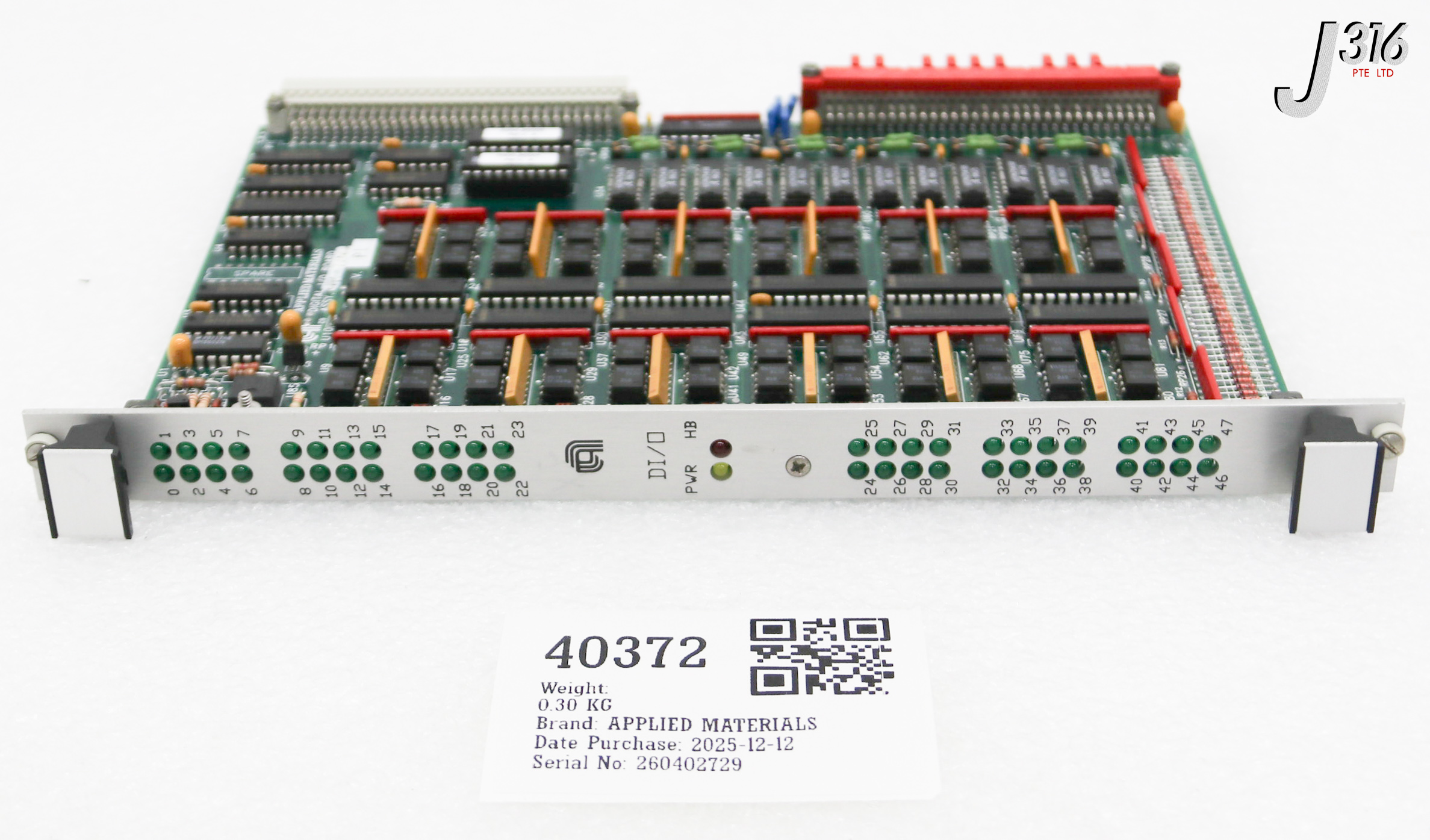 40372 APPLIED MATERIALS PCB, DIGITAL I/O BOARD 0190-77062