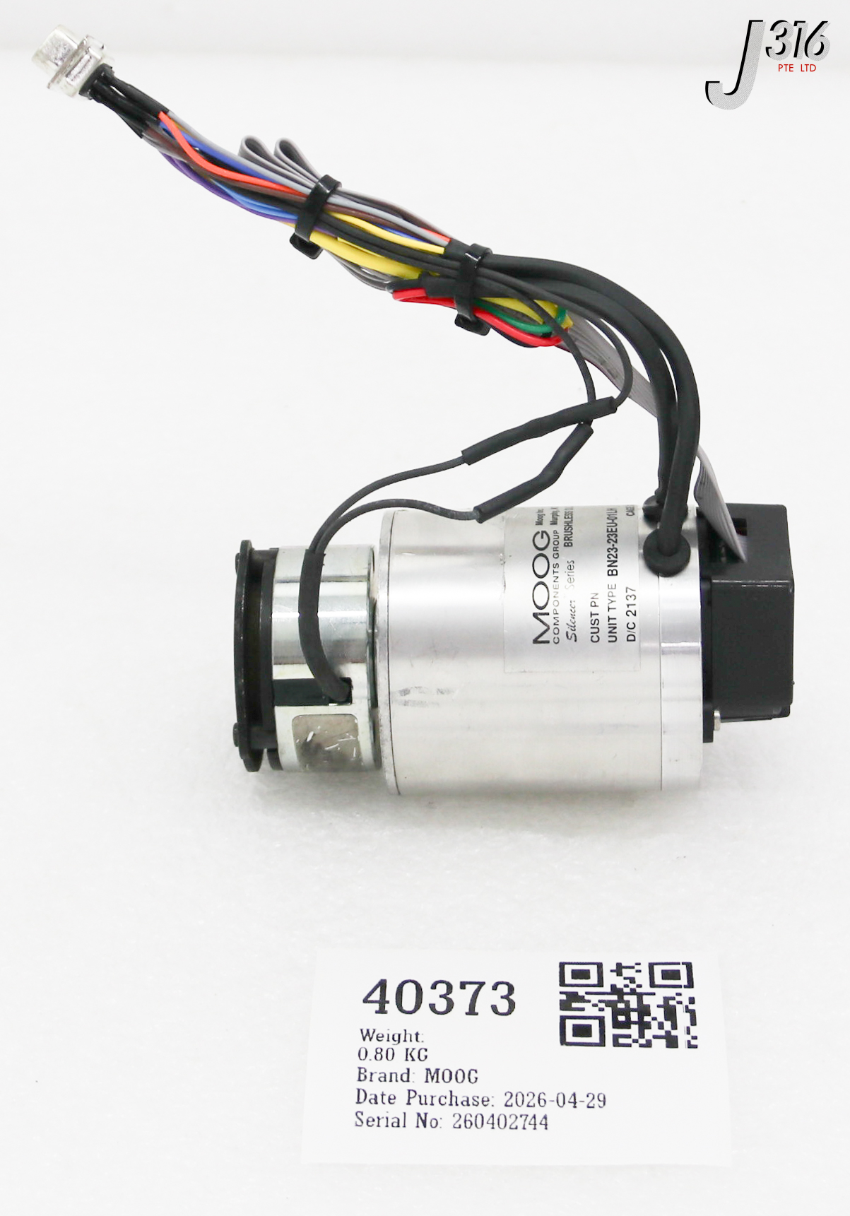40373 MOOG BRUSHLESS DC MOTORS BN23-23EU-01LH