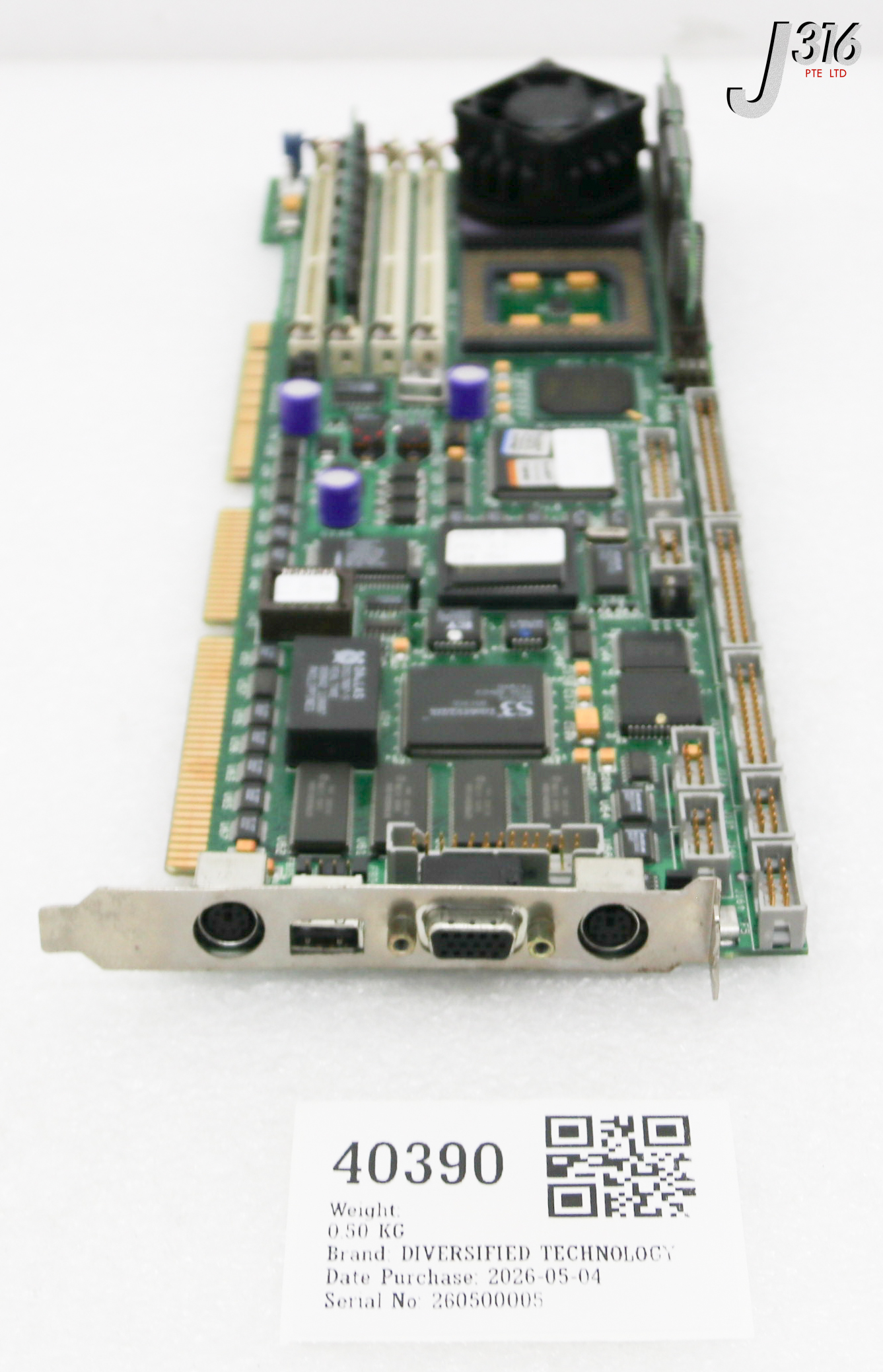 40390 DIVERSIFIED TECHNOLOGY PCB, CPU BOARD ASSY LBC5021 233HZ 651205021