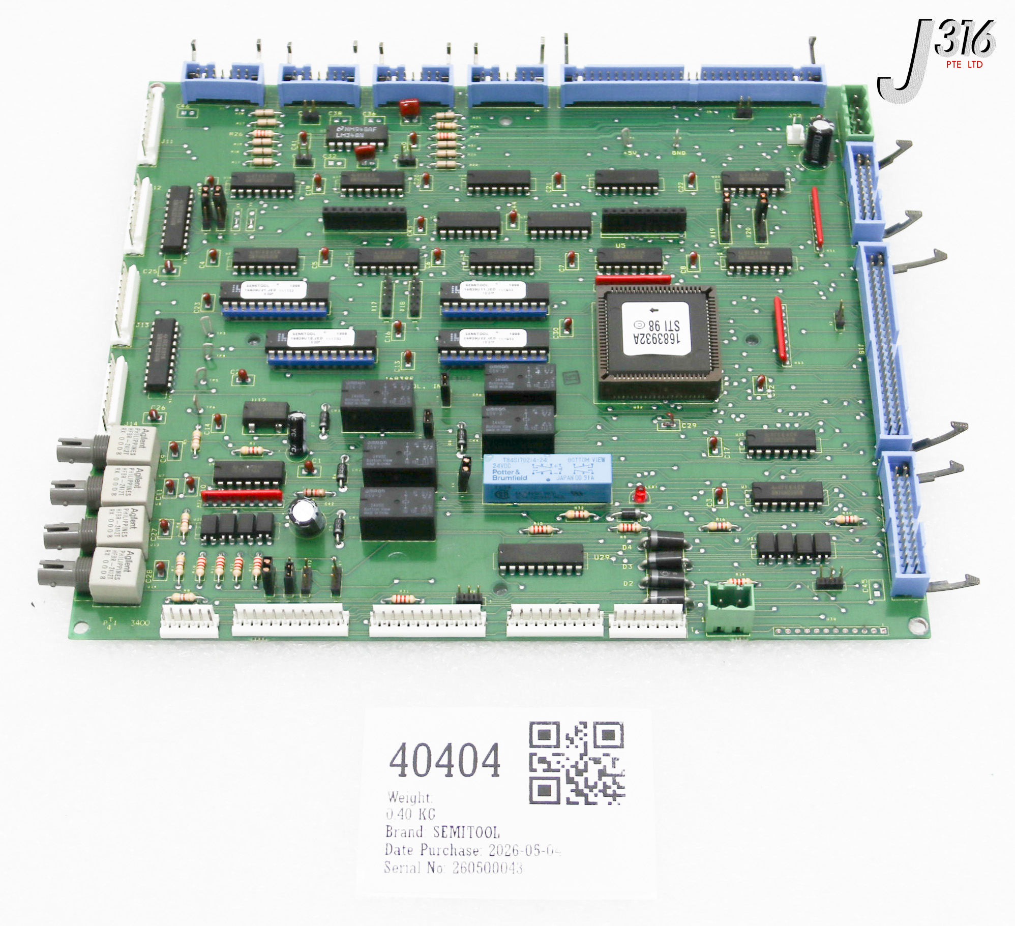 40404 SEMITOOL PCB, INTERFACE BOARD 2601800