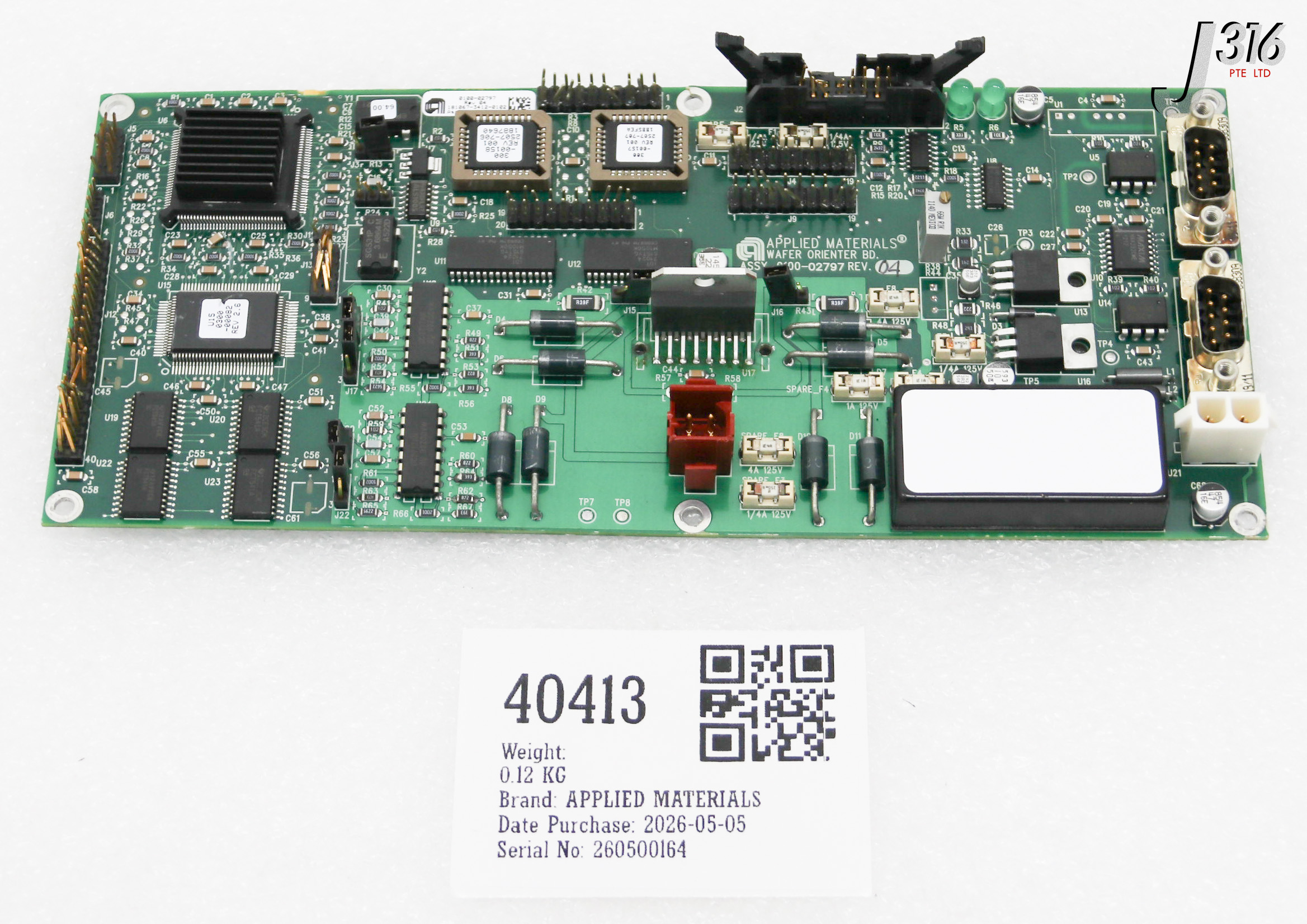 40413 APPLIED MATERIALS PCB, WAFER ORIENTER BD (PARTS) 0100-02797