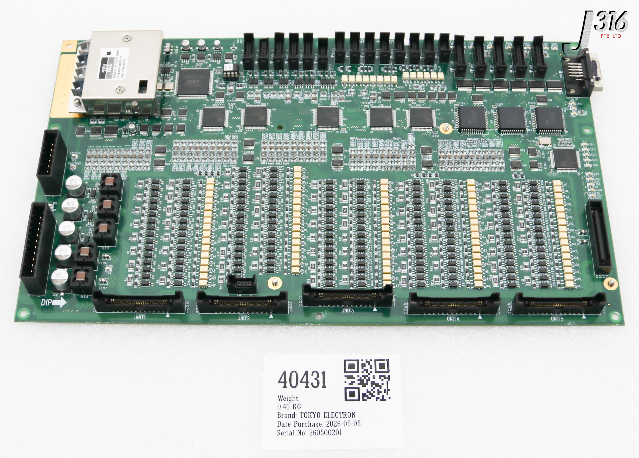 40431 TOKYO ELECTRON PCB, IO HP #01B, TMB1700 HTE-0V5-A-11
