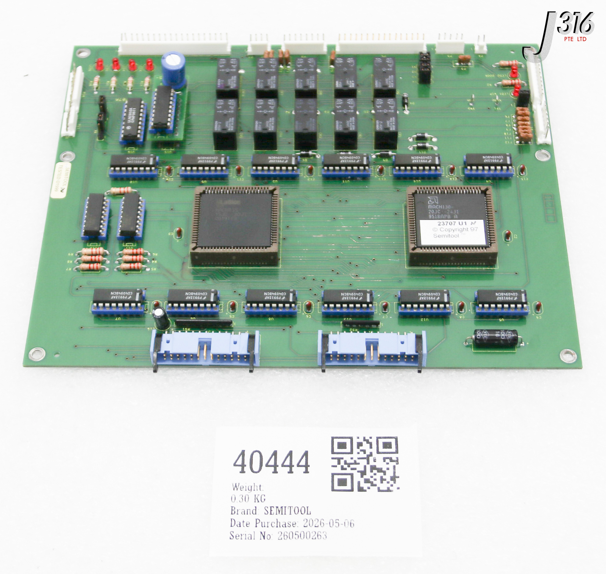 40444 SEMITOOL PCB, INTERLOCK BOARD ASSY W/ 23775 23707A