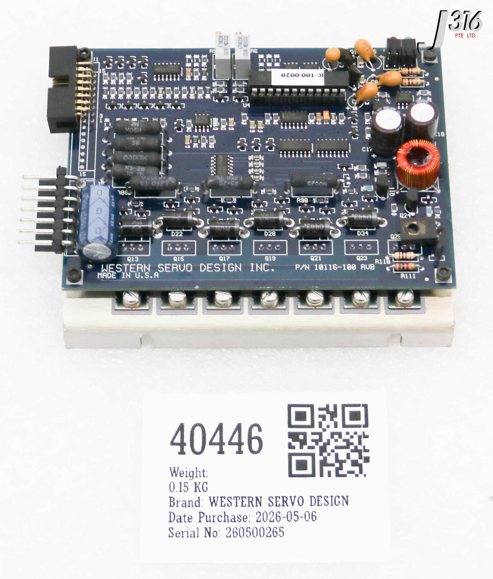 40446 WESTERN SERVO DESIGN AMPL PMC/PMA 10116-100