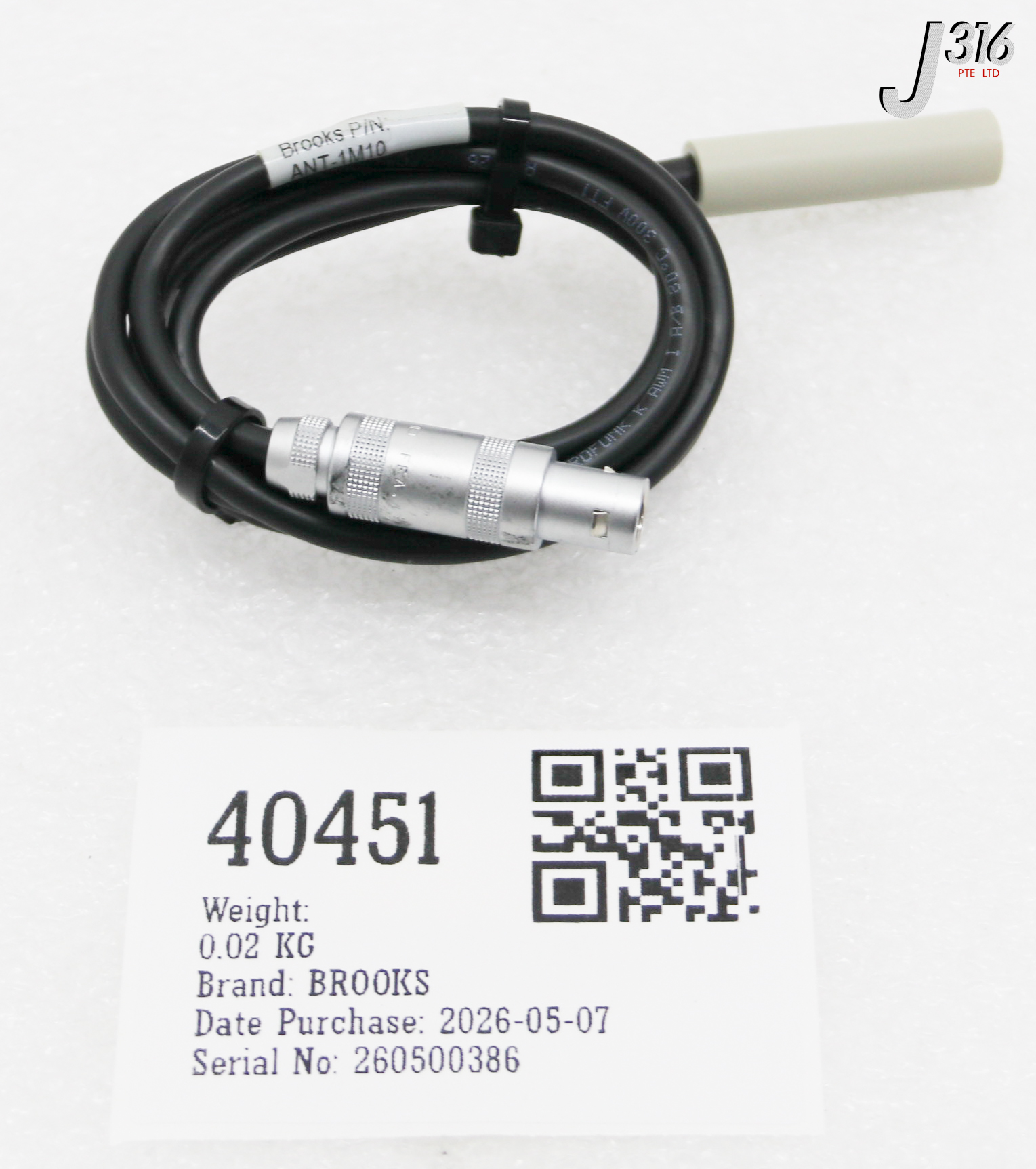 40451 BROOKS MICRO-ANTENNA PHOTOELECTRIC SENSORS ANT-1M10
