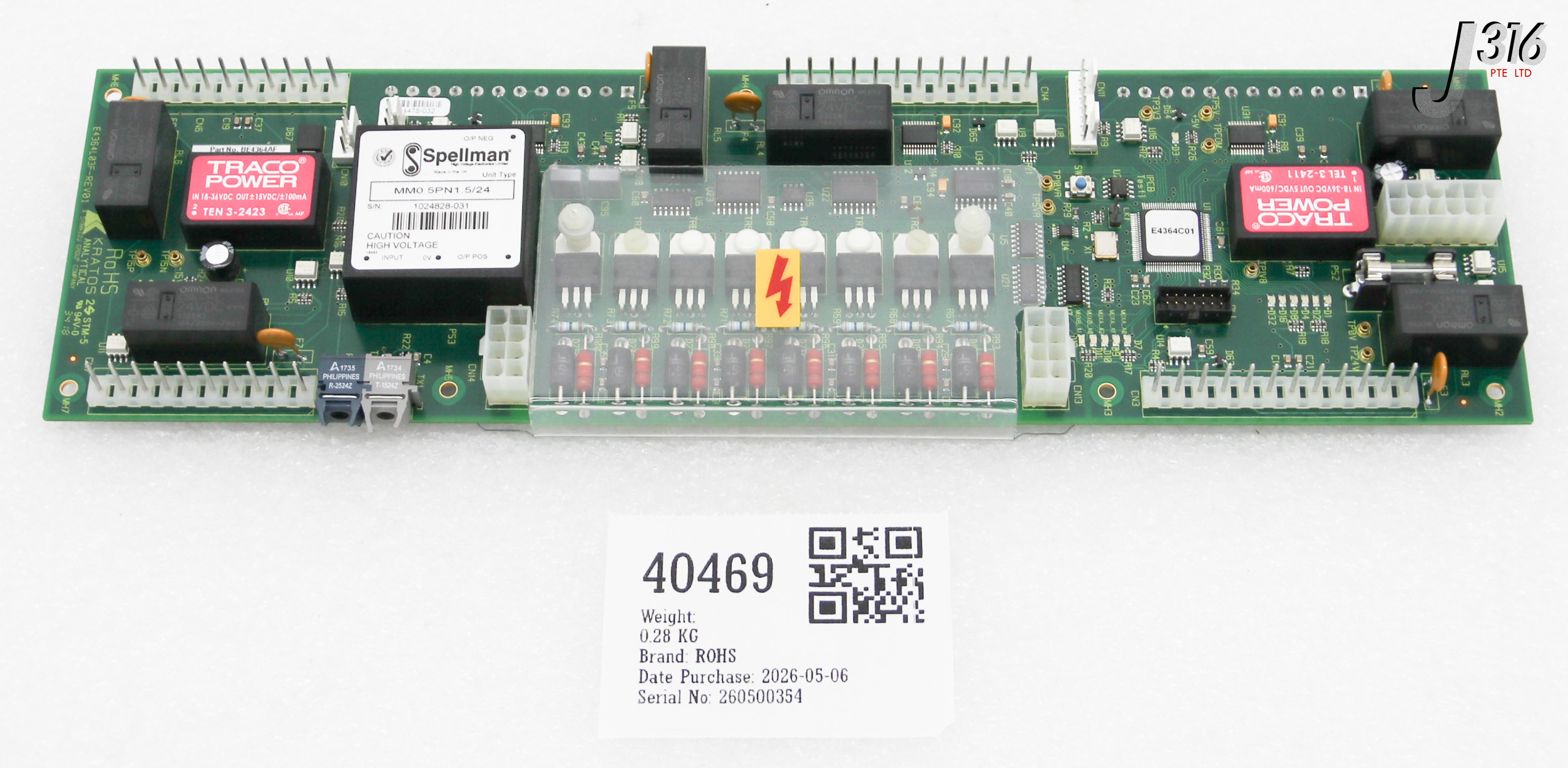 40469 KRATOS ANALYTICAL PCB, BIOMERIEUX VITEK BD BE4364AF