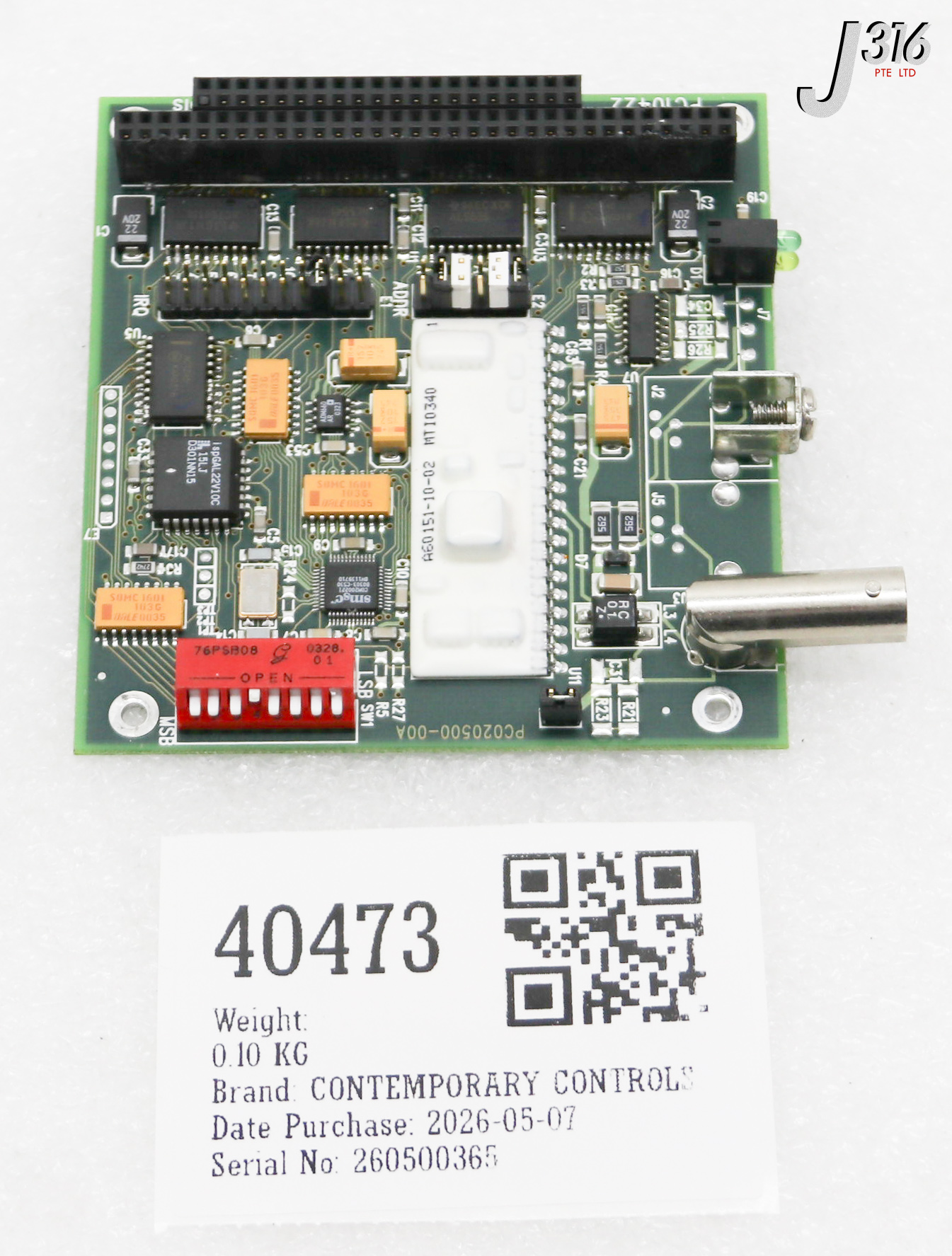 40473 CONTEMPORARY CONTROLS PCB, ARC CONTROL PC10422-CXS